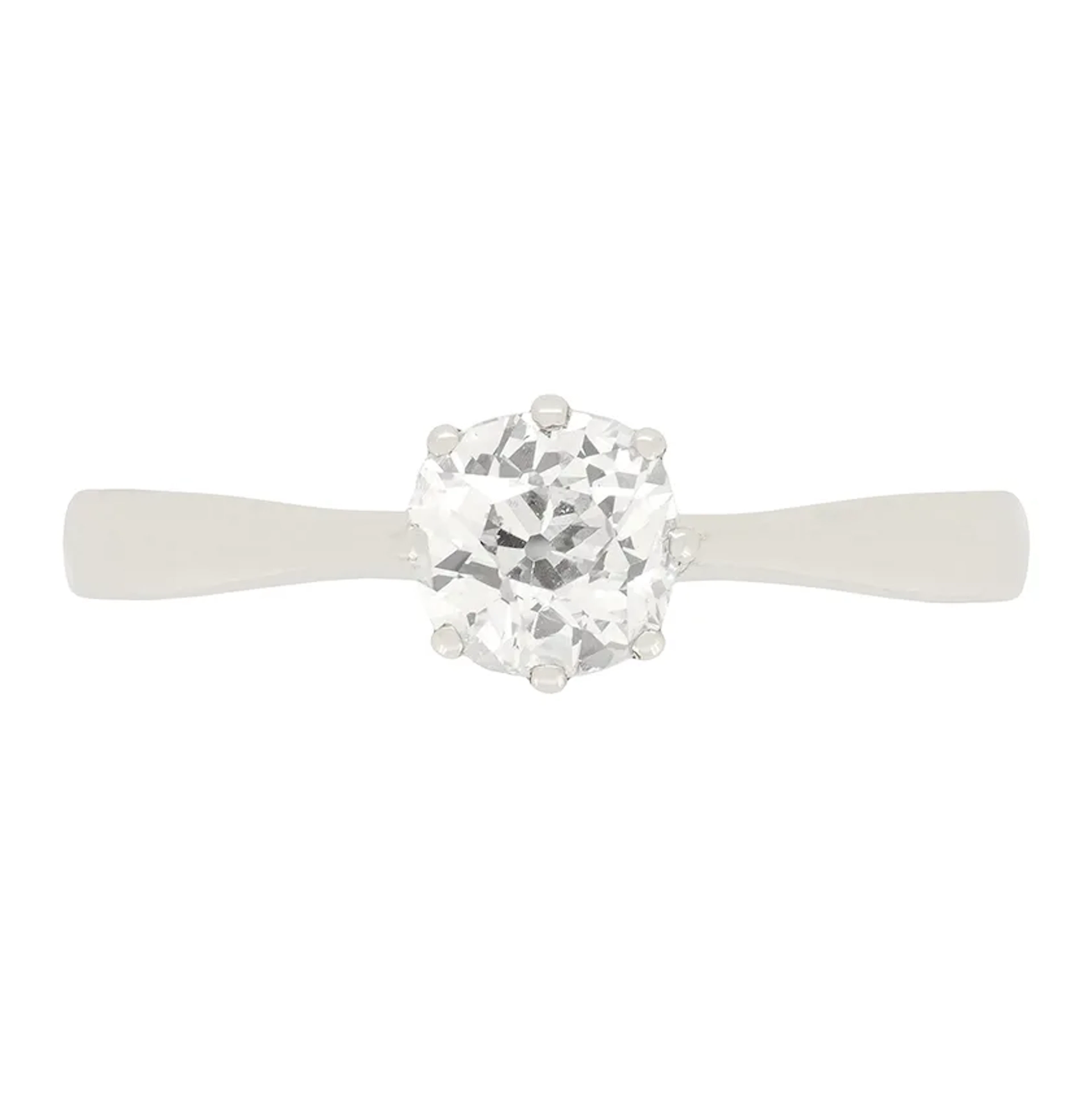 Art Deco 0.68ct Diamond Solitaire Ring, c.1920s