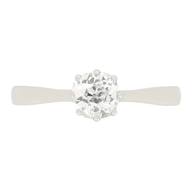 Art Deco 0.68ct Diamond Solitaire Ring, c.1920s