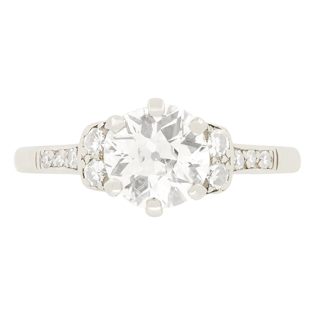 Art Deco 1.15ct Diamond Solitaire Ring, c.1920s