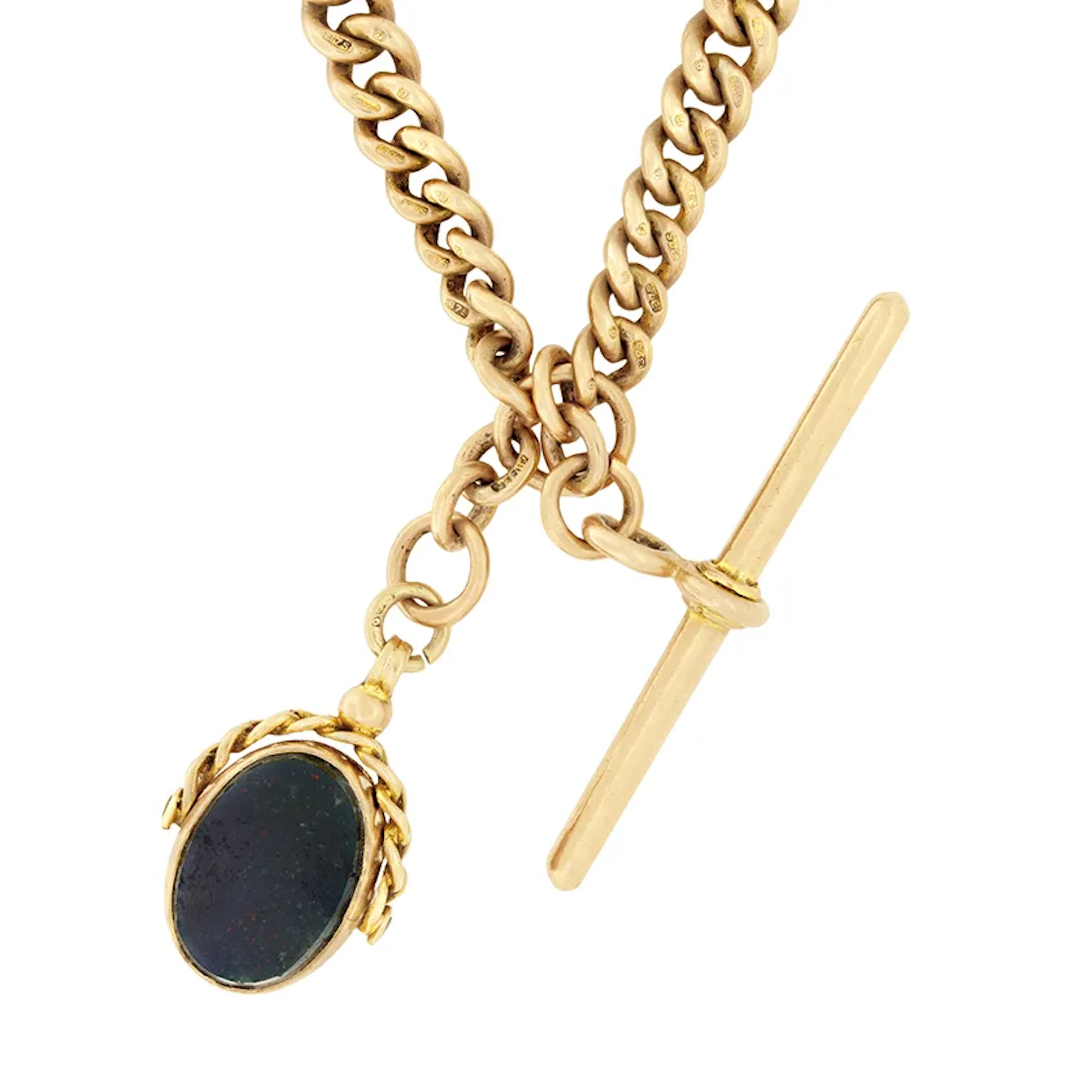 Victorian 9ct Rose Gold Albert Chain, c.1900s
