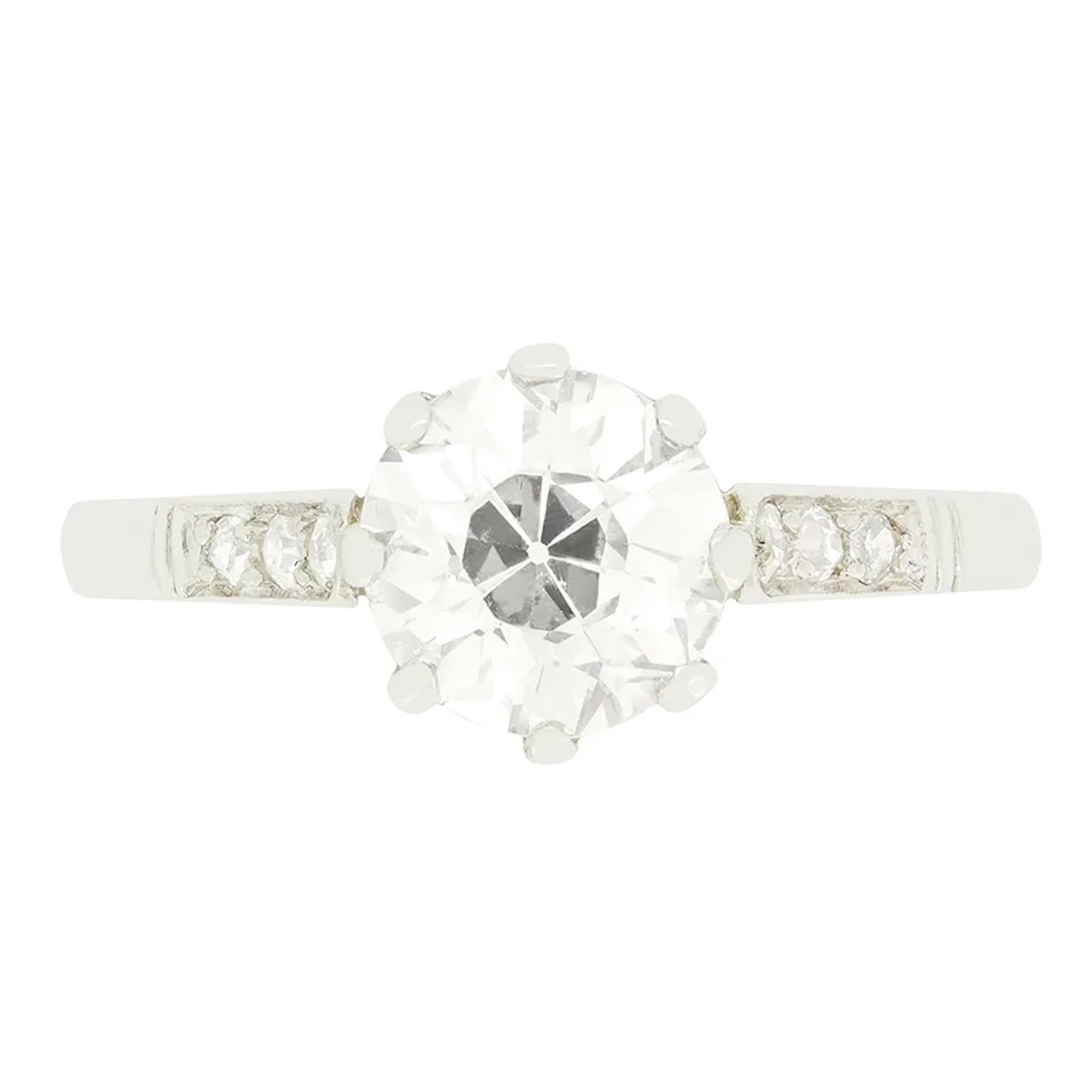 Art Deco 1.50ct Diamond Solitaire Ring, c.1920s