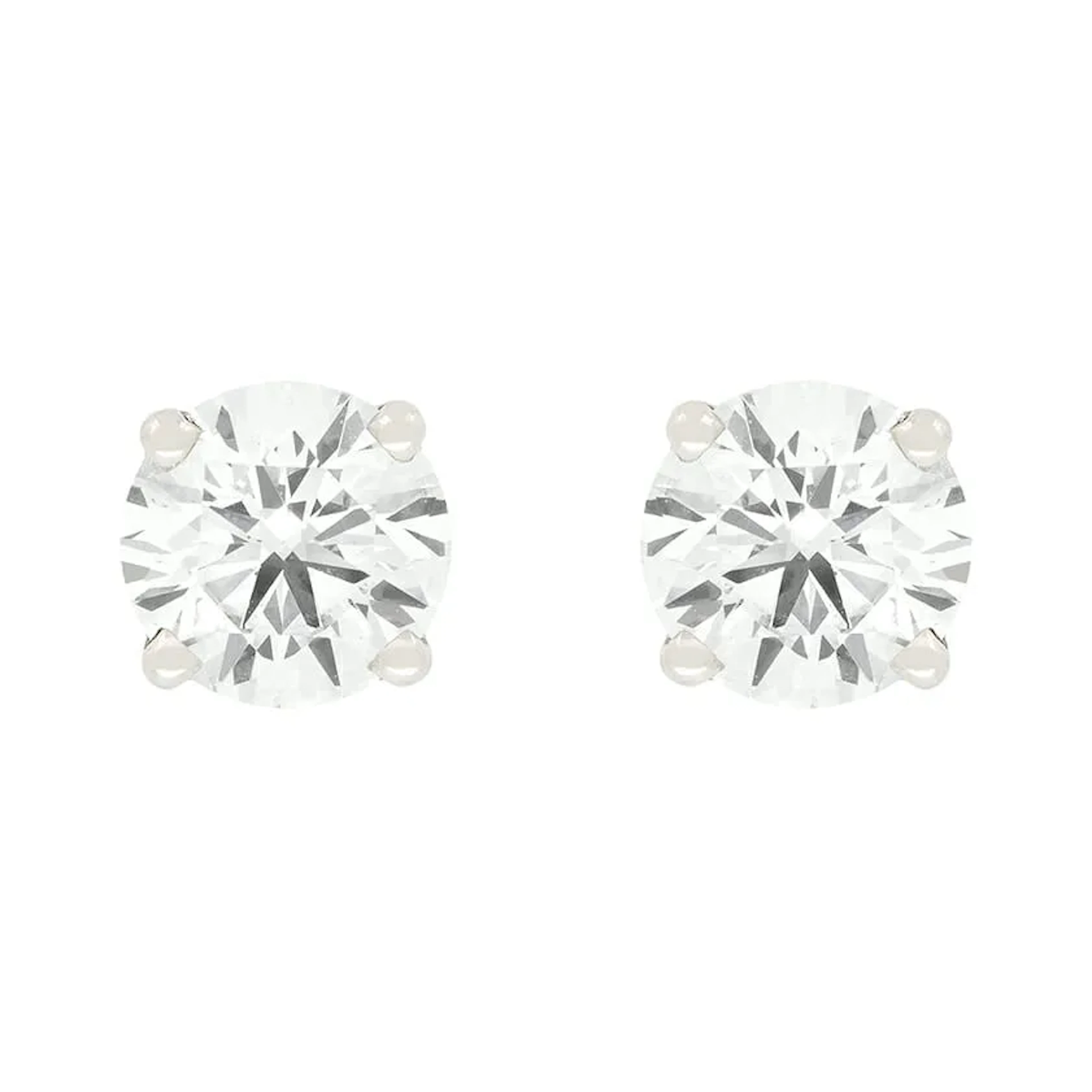 Modern 1.00ct Diamond Stud Earrings