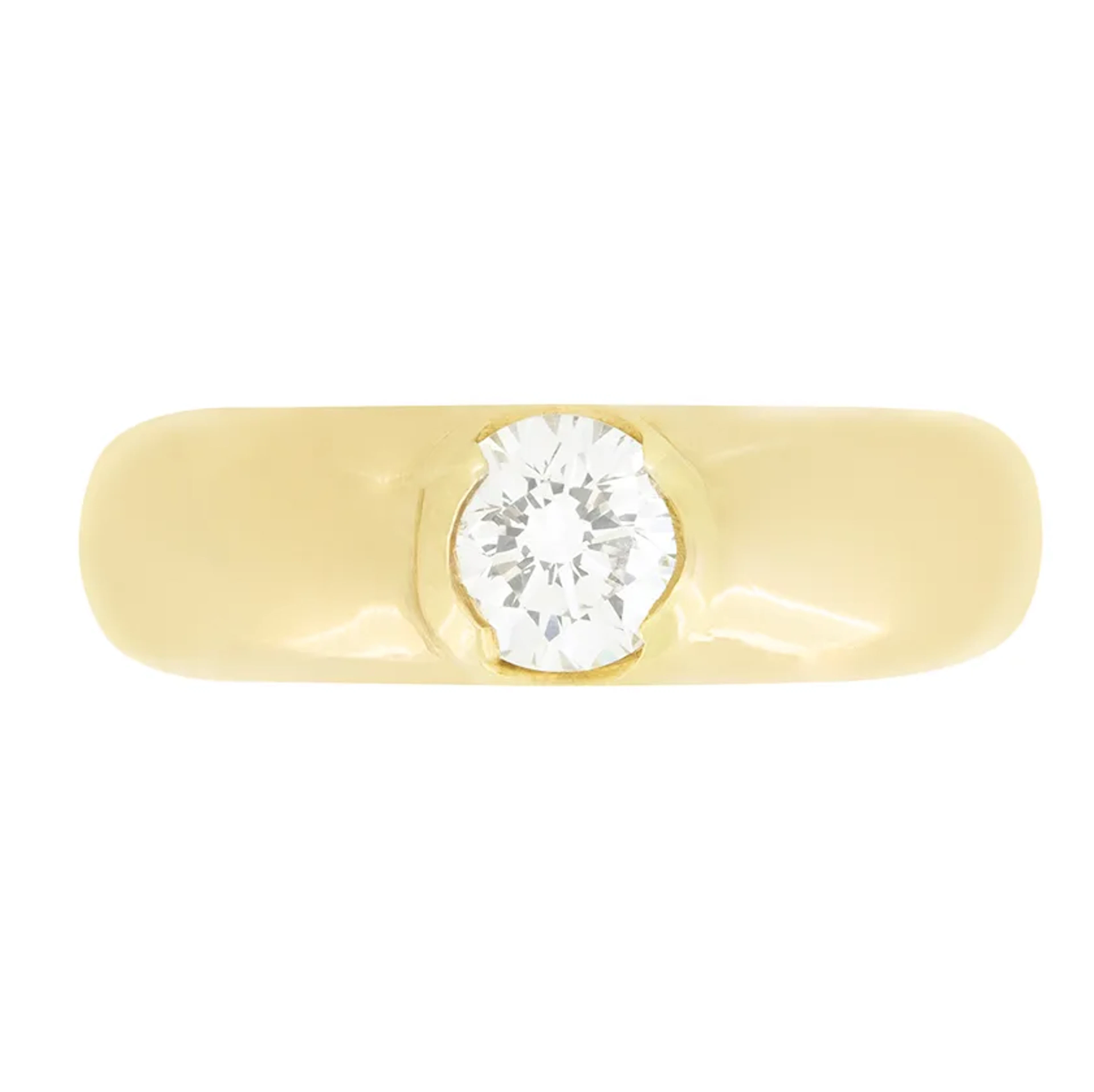 Cartier 0.74ct Diamond Signet Ring