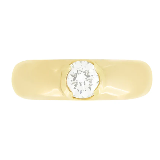 Cartier 0.74ct Diamond Signet Ring