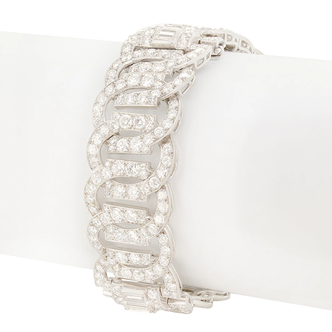 Art Deco 18.20ct Diamond Bracelet, c.1920s