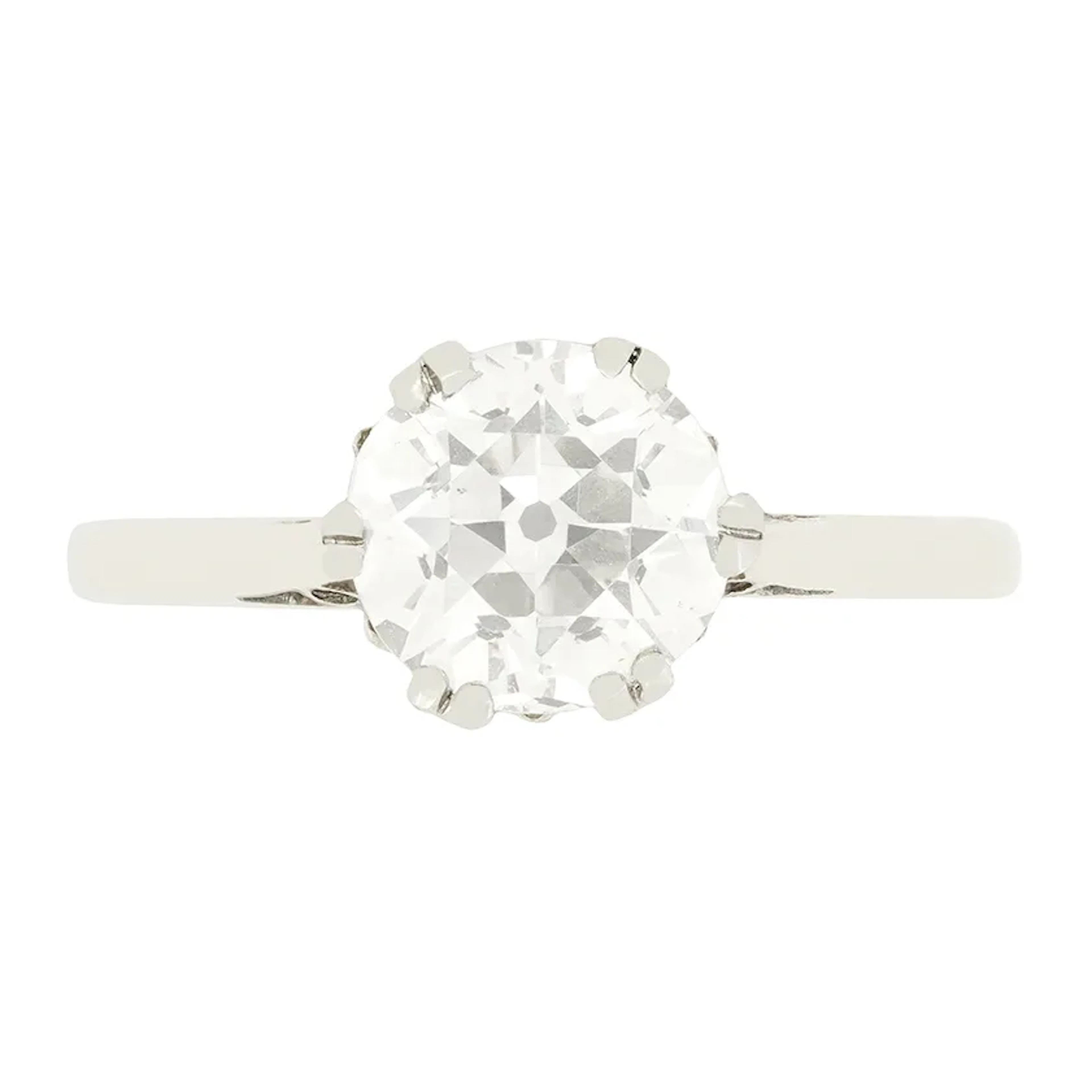Art Deco 2.05ct Diamond Solitaire Ring, c.1920s