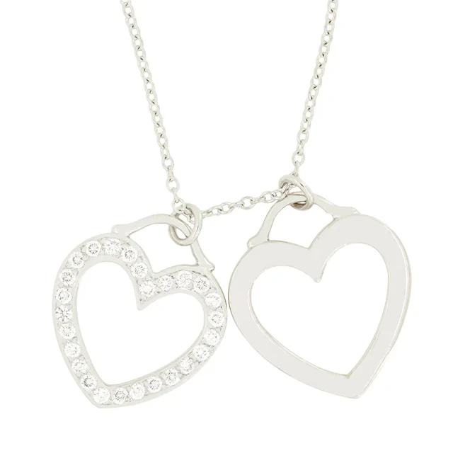 Tiffany & Co. 0.26ct Double Heard Pendant
