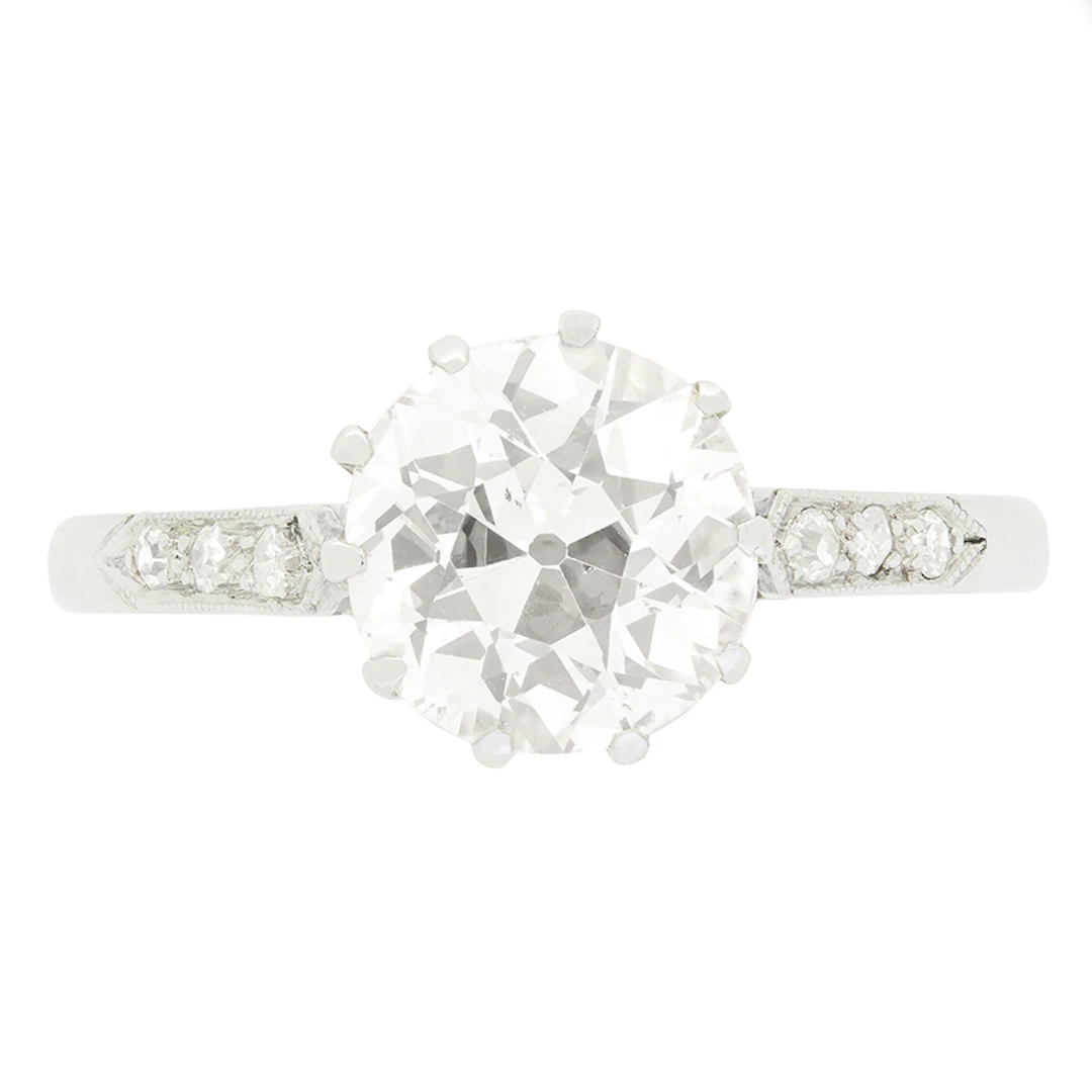 Art Deco 2.00ct Diamond Solitaire Ring, c.1920s