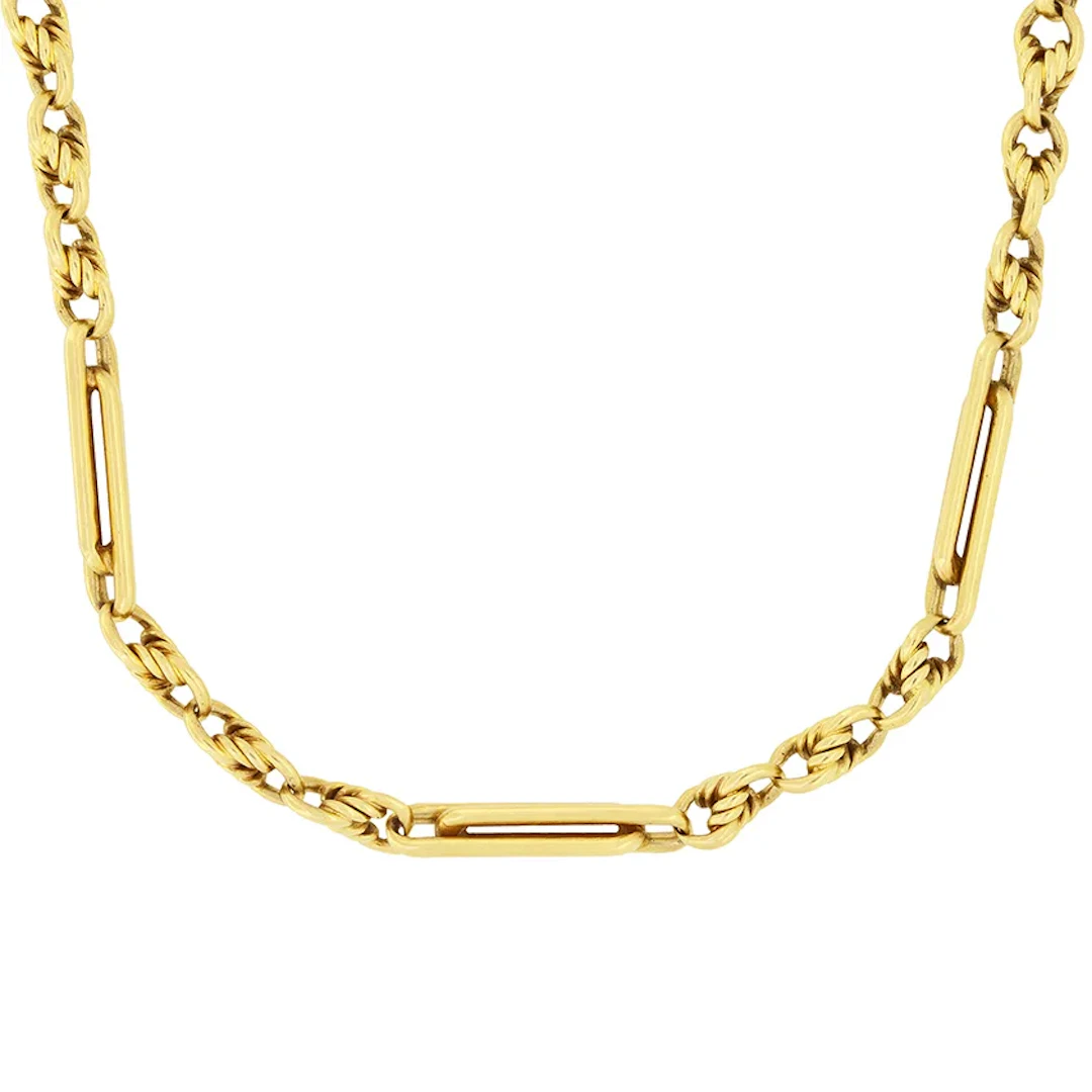 Victorian 18ct Albert Chain, c.1880s