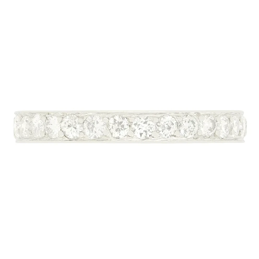 Vintage Van Cleef & Arpels 1.00ct Diamond Full Eternity Ring, c.1940s