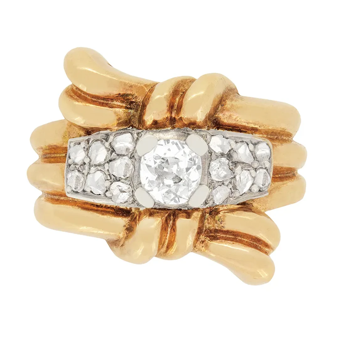 Victorian 0.50ct Diamond Cluster Cocktail Ring, c.1880s