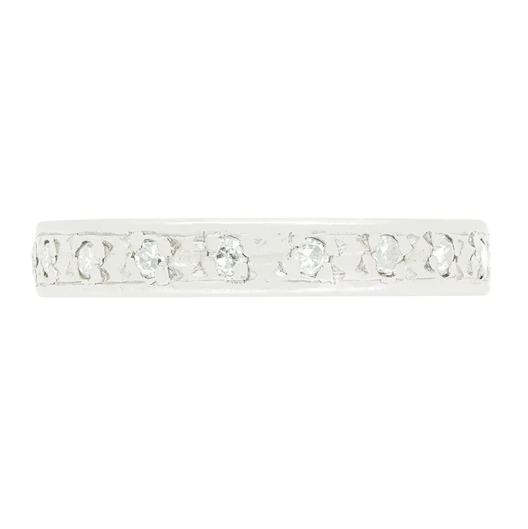 Late Deco 0.18ct Diamond Eternity Ring, c.1940s