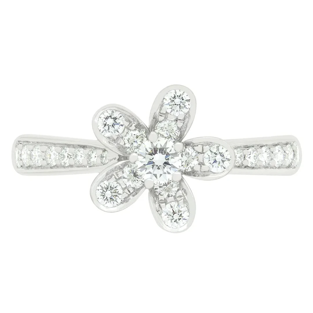 Van Cleef & Arpels 0.44ct Diamond ‘Socrate’ Flower Ring