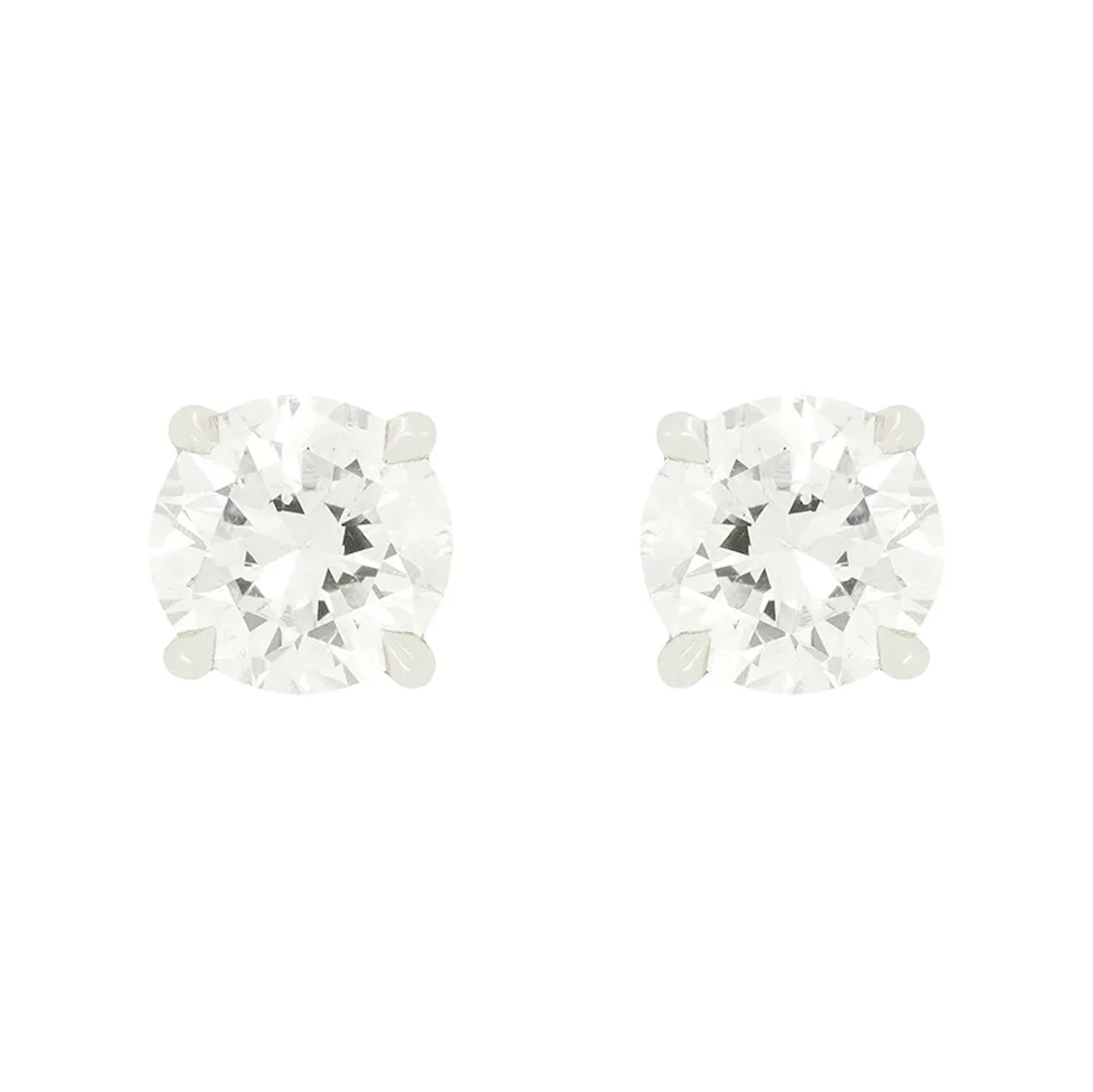 Contemporary 1.20ct Diamond Stud Earrings