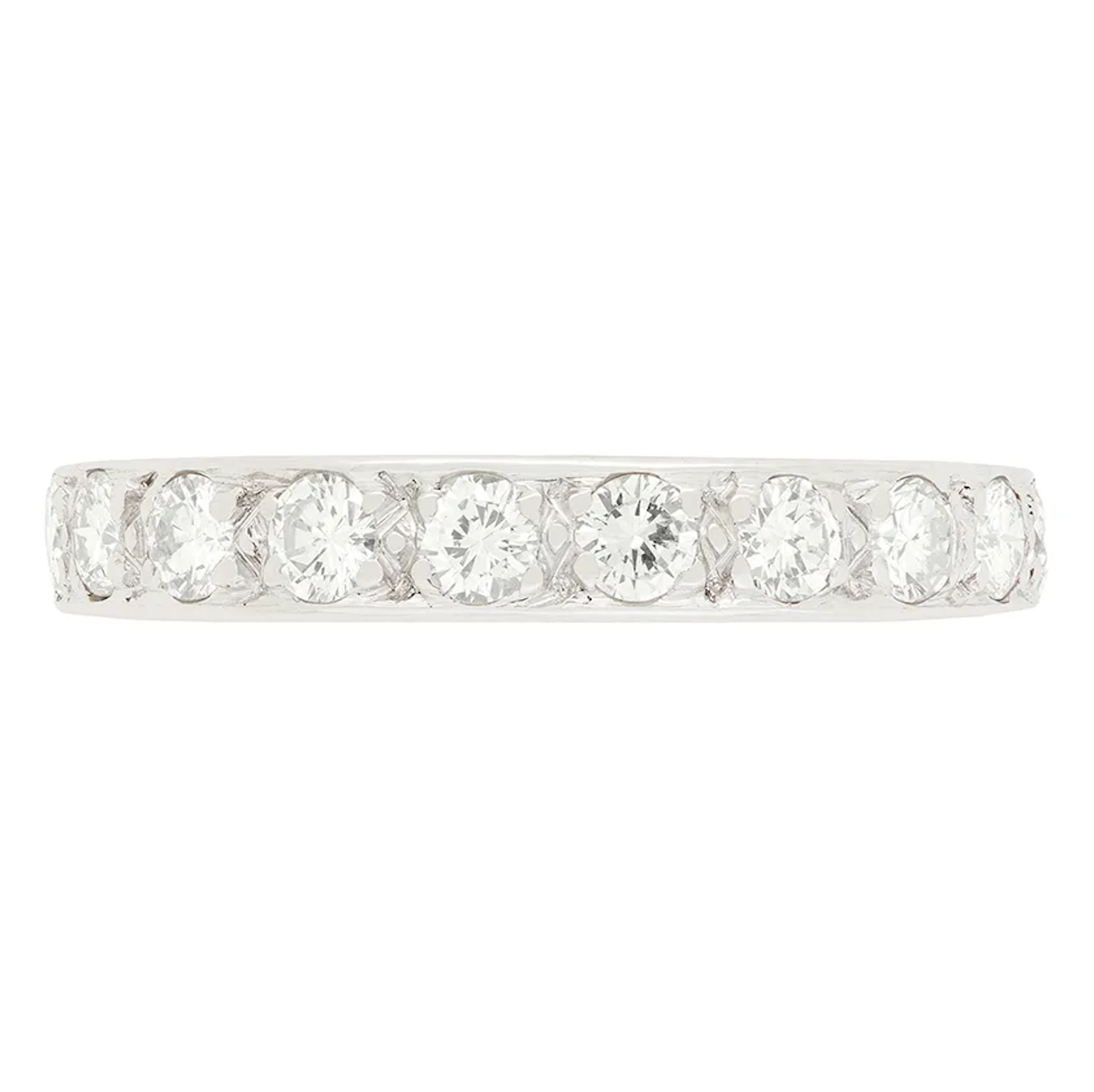 Vintage 0.50ct Diamond Half Eternity Band, c.1963