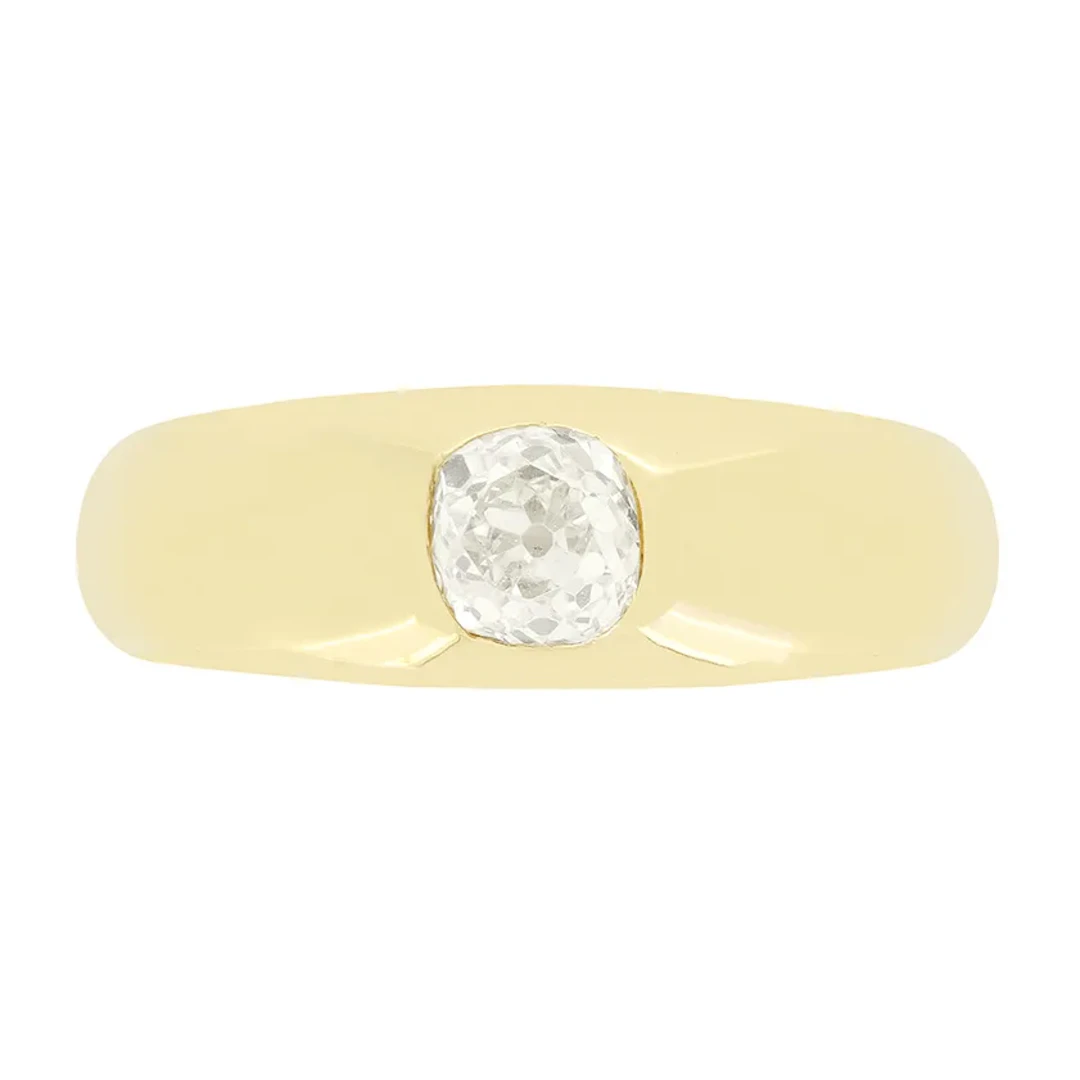 Antique 0.75ct Diamond Signet Ring, hallmarked 1911