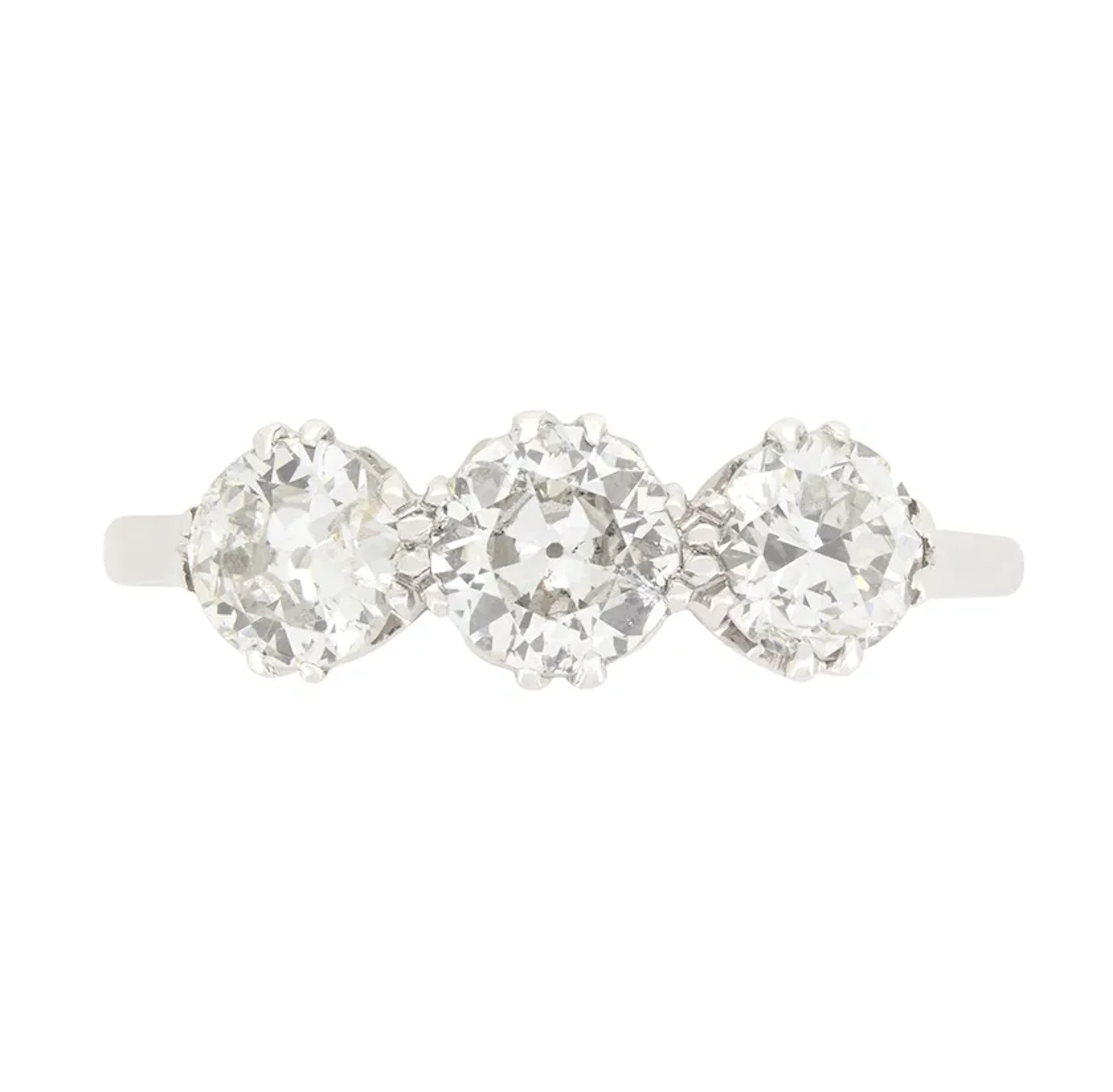 Art Deco 1.30ct Diamond Trilogy Ring, c.1920s