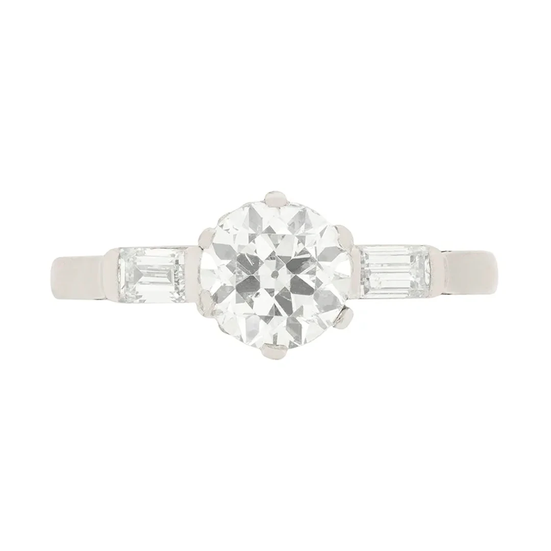 Art Deco 1.04ct Diamond Engagement Ring, c.1920s