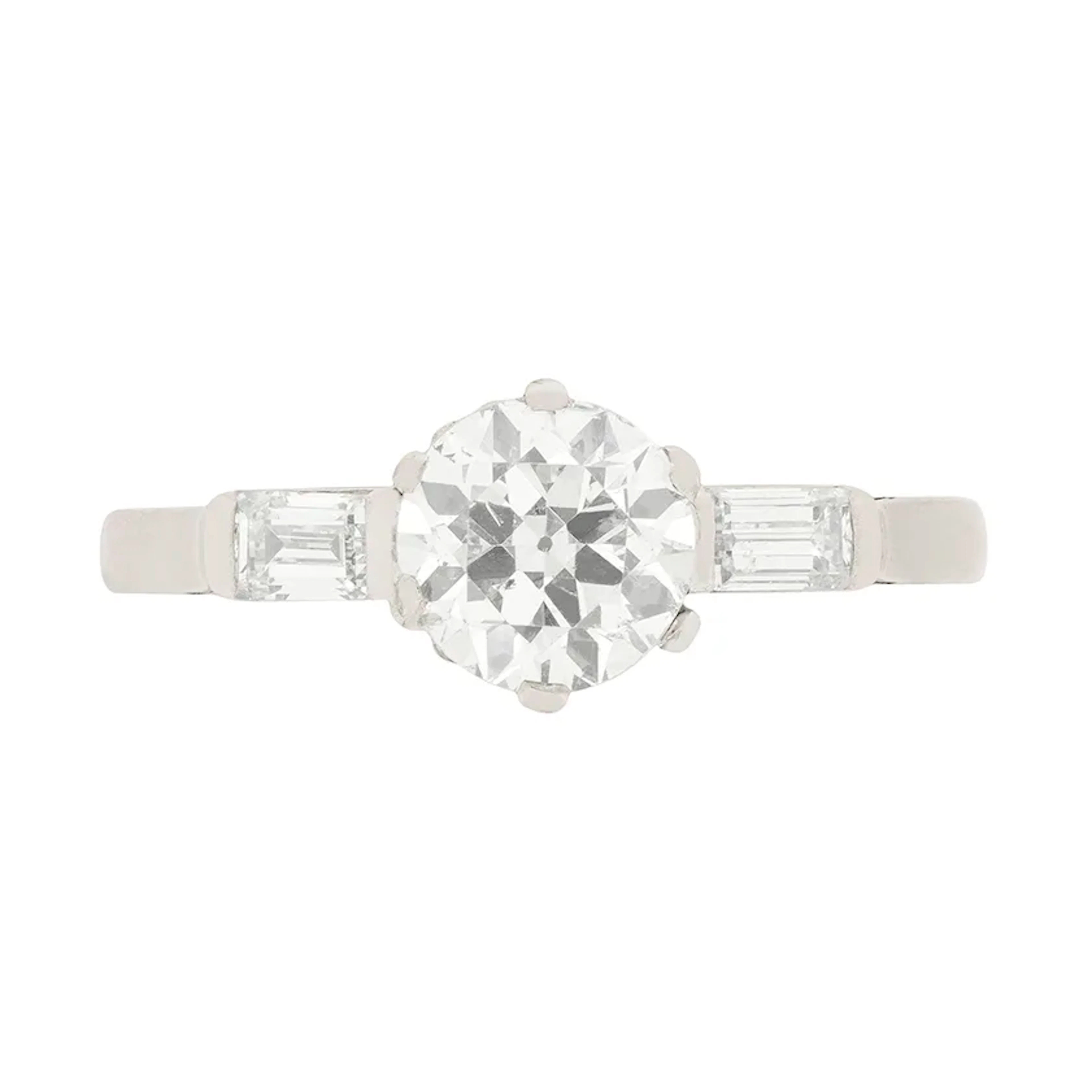 Art Deco 1.04ct Diamond Engagement Ring, c.1920s