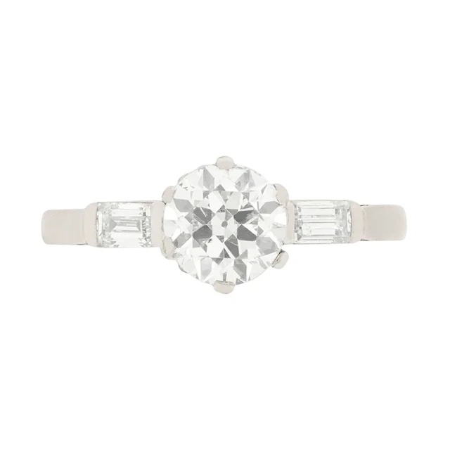 Art Deco 1.04ct Diamond Engagement Ring, c.1920s