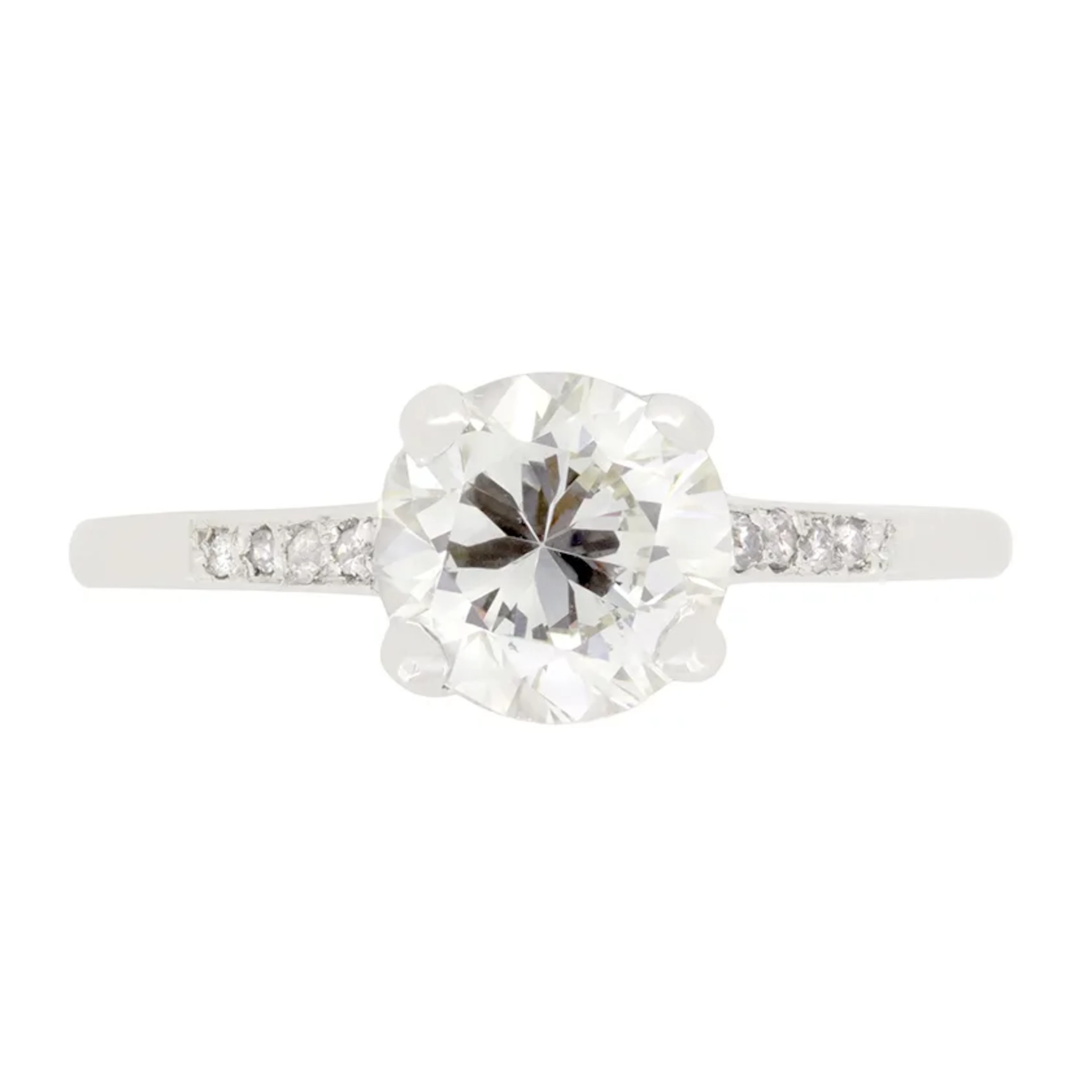 Art Deco 1.15ct Diamond Solitaire, c.1930s