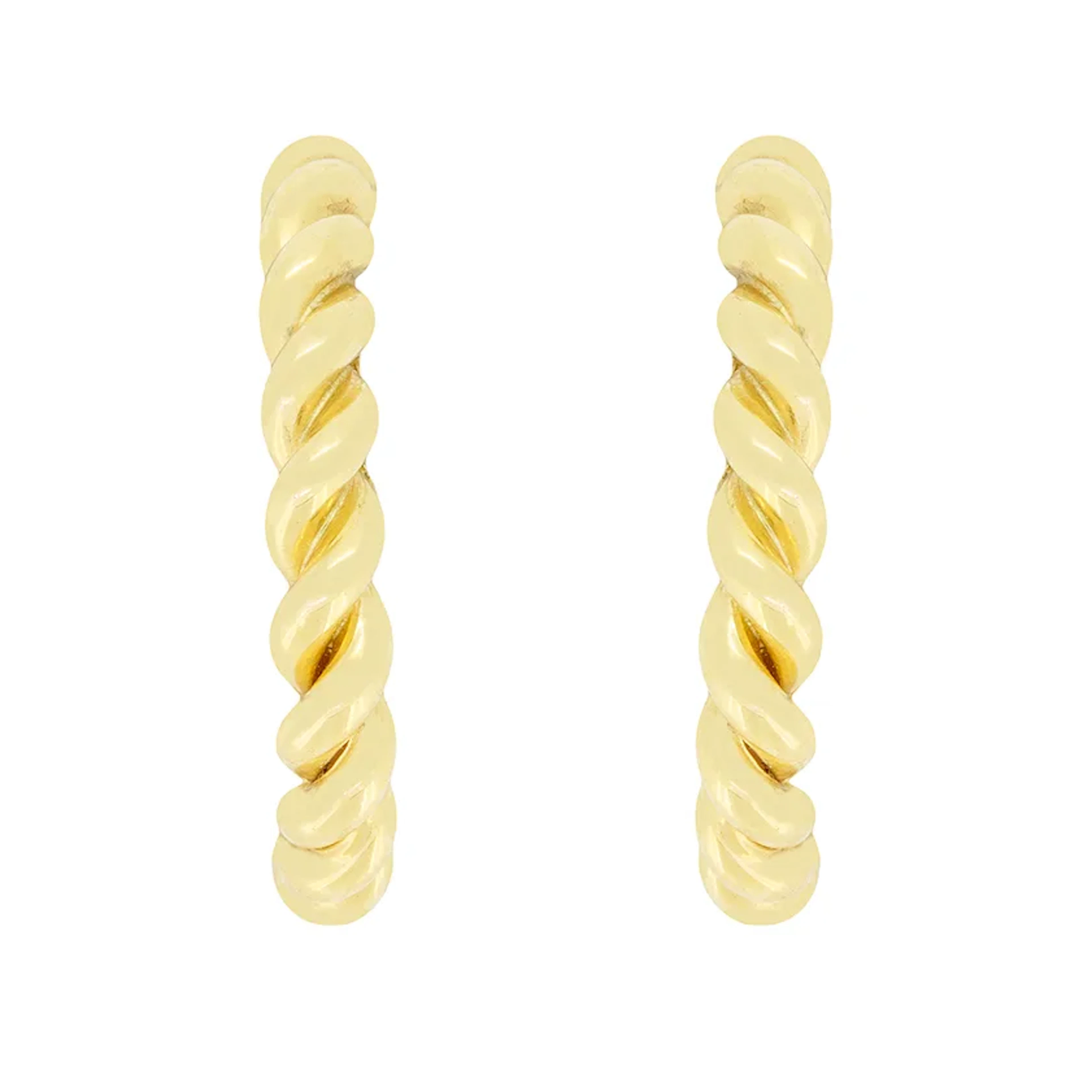 Tiffany & Co. 18ct Gold Twisted Hoop Earrings