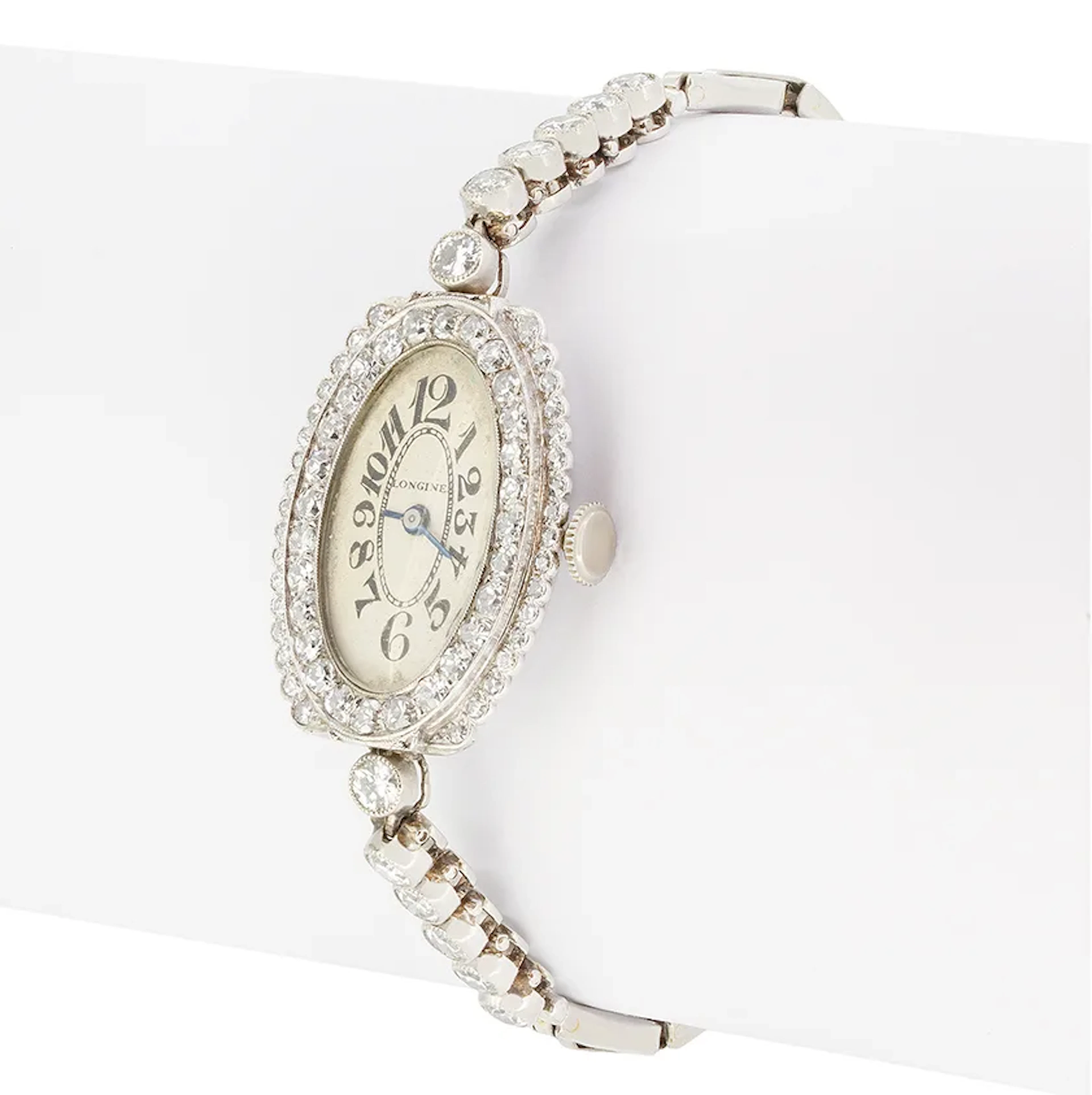 Art Deco 3.00ct Diamond Longines Cocktail Watch, c.1920s