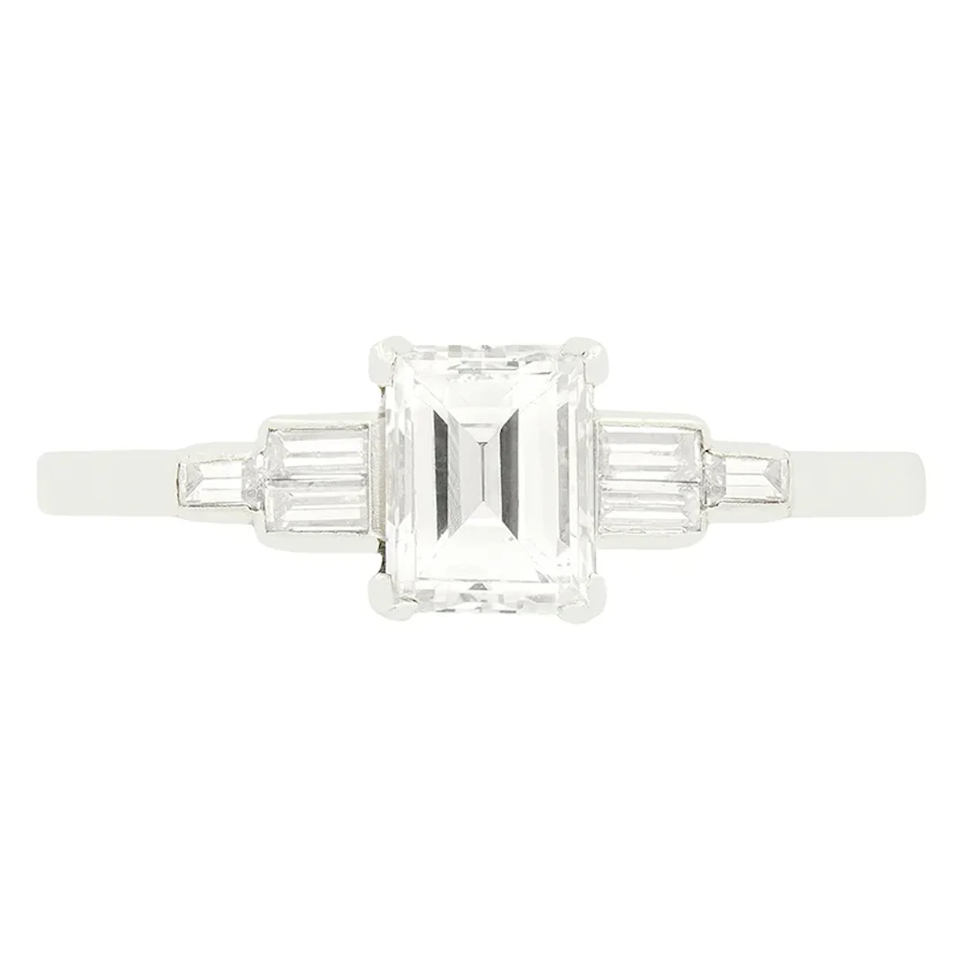 Art Deco 0.60ct Diamond Solitaire Ring, c.1920s