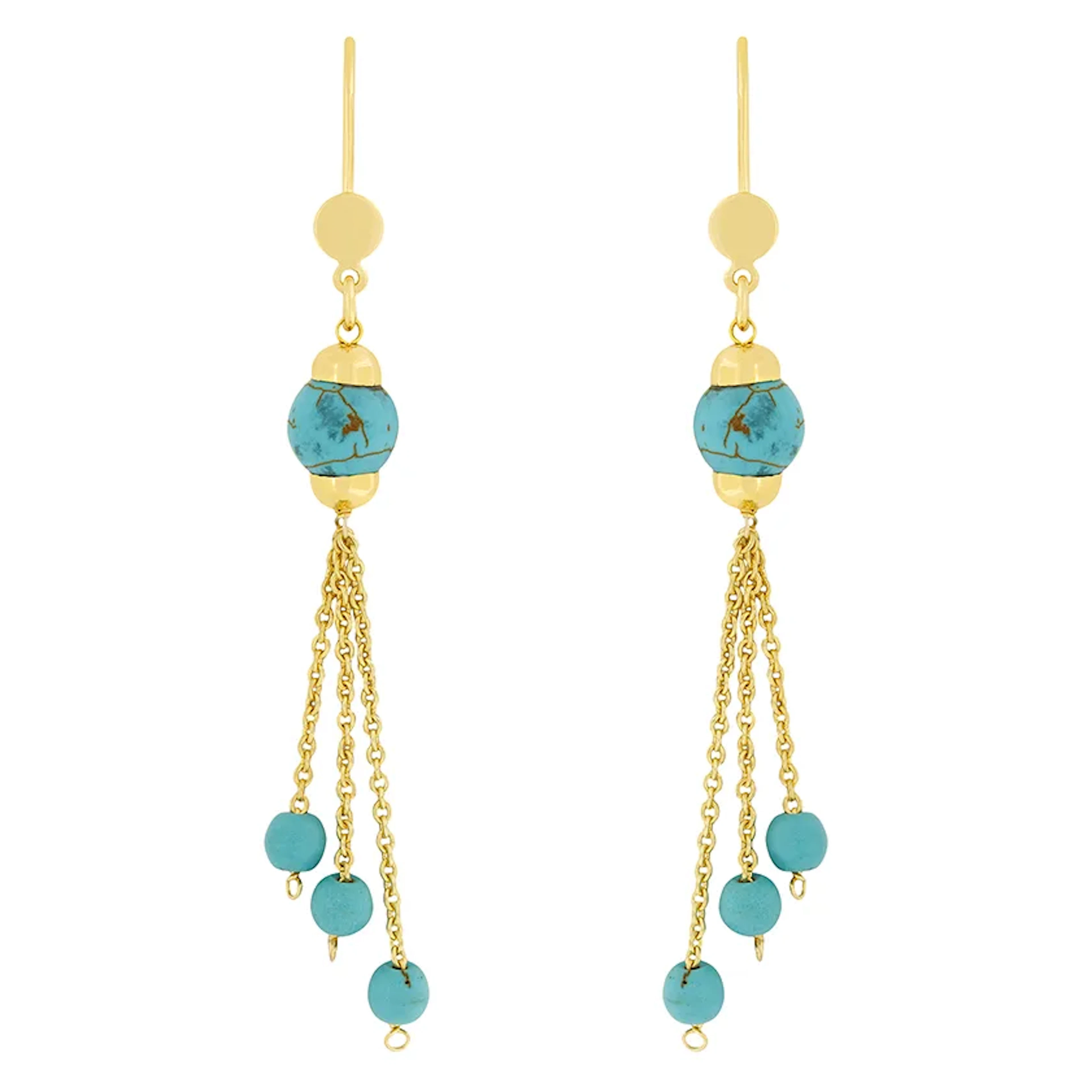 Vintage Turquoise Earrings, c.1970s