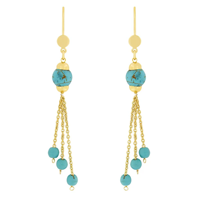Vintage Turquoise Earrings, c.1970s