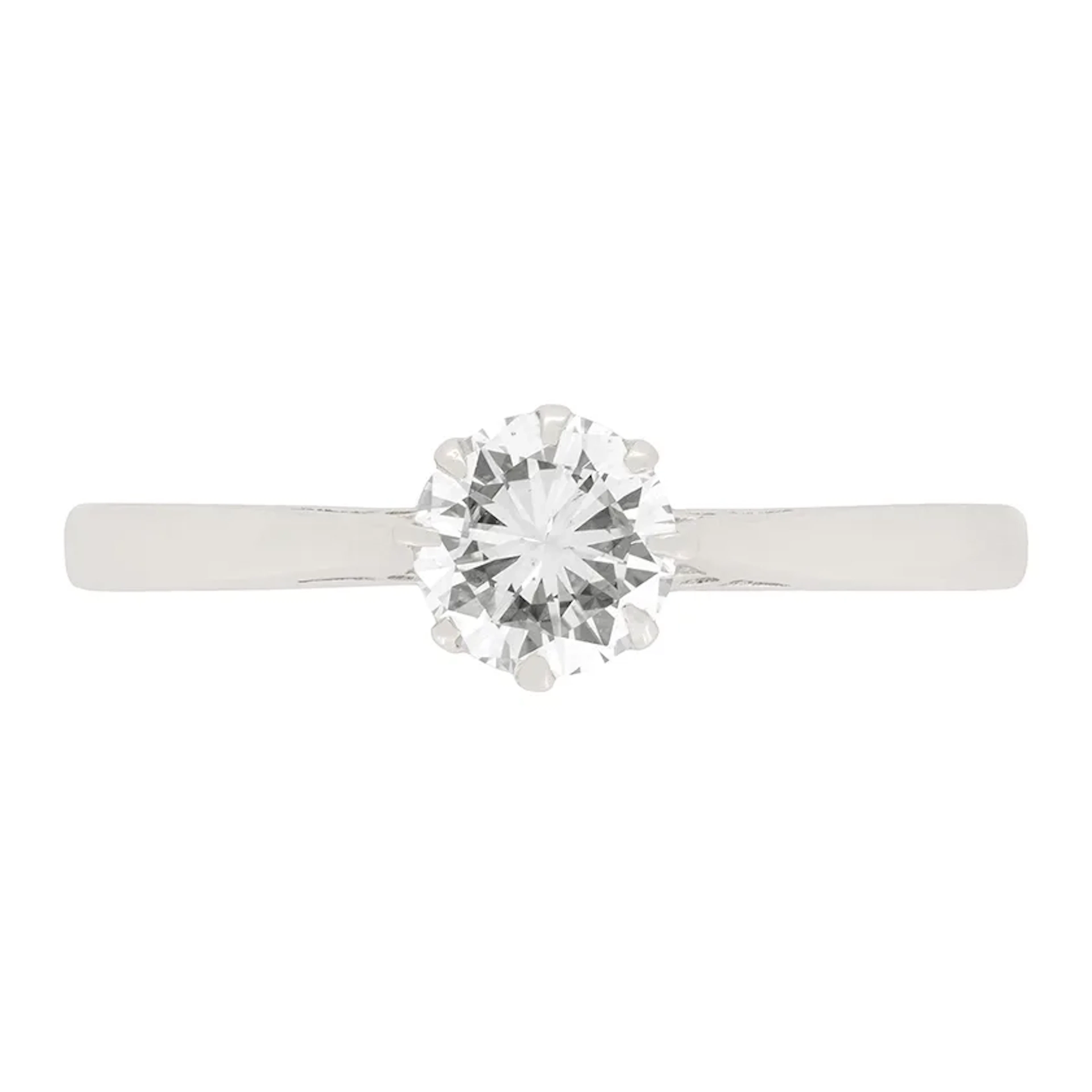 Vintage 0.62ct Diamond Solitaire Engagement Ring, c.1950s