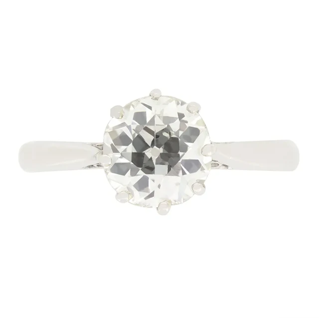 Art Deco 1.07ct Diamond Solitaire Ring, c.1920s