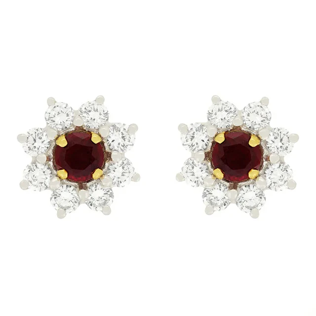 Garrard & Co 0.60ct Ruby and Diamond Earrings