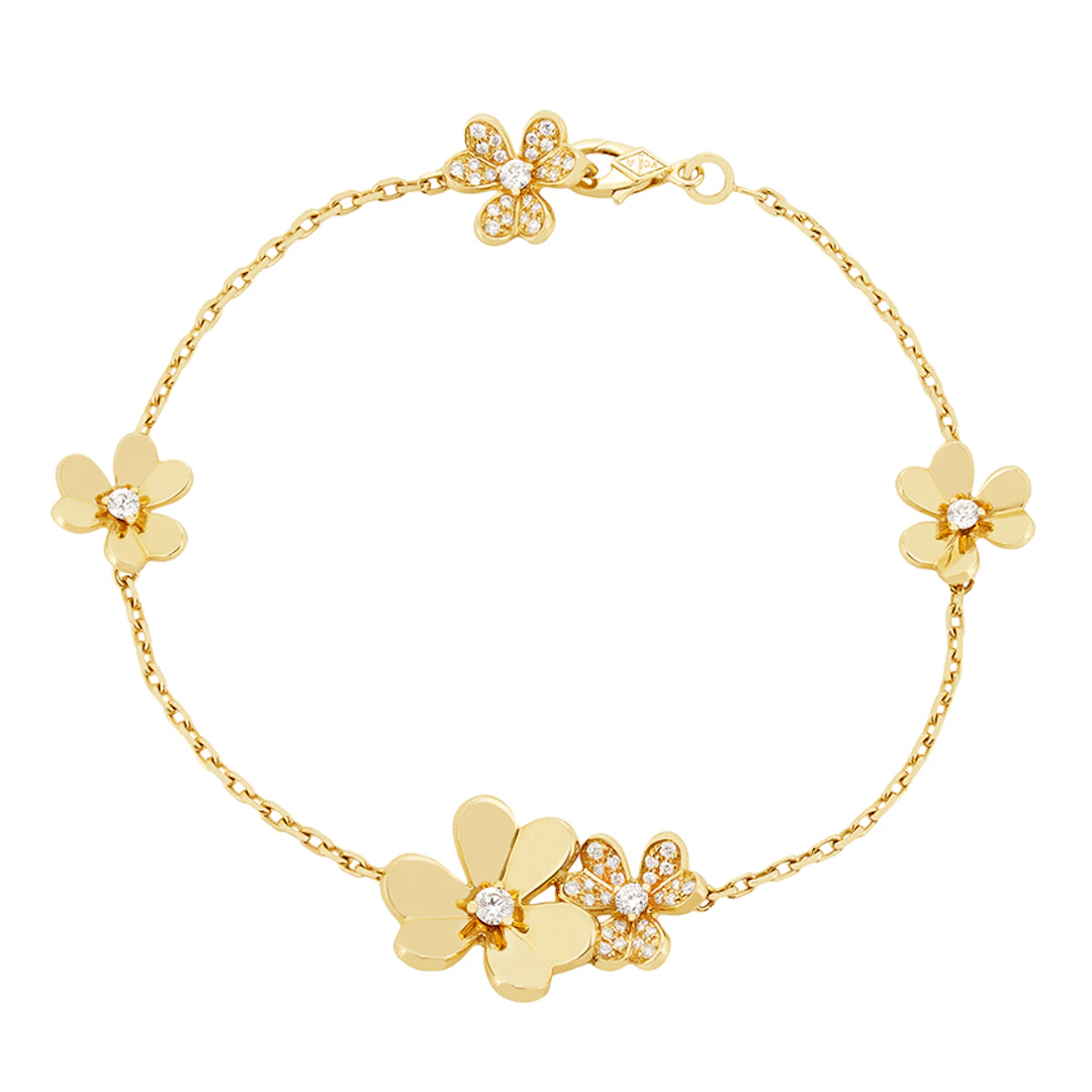 Van Cleef & Arpels 5 Flowers Frivole Diamond Bracelet