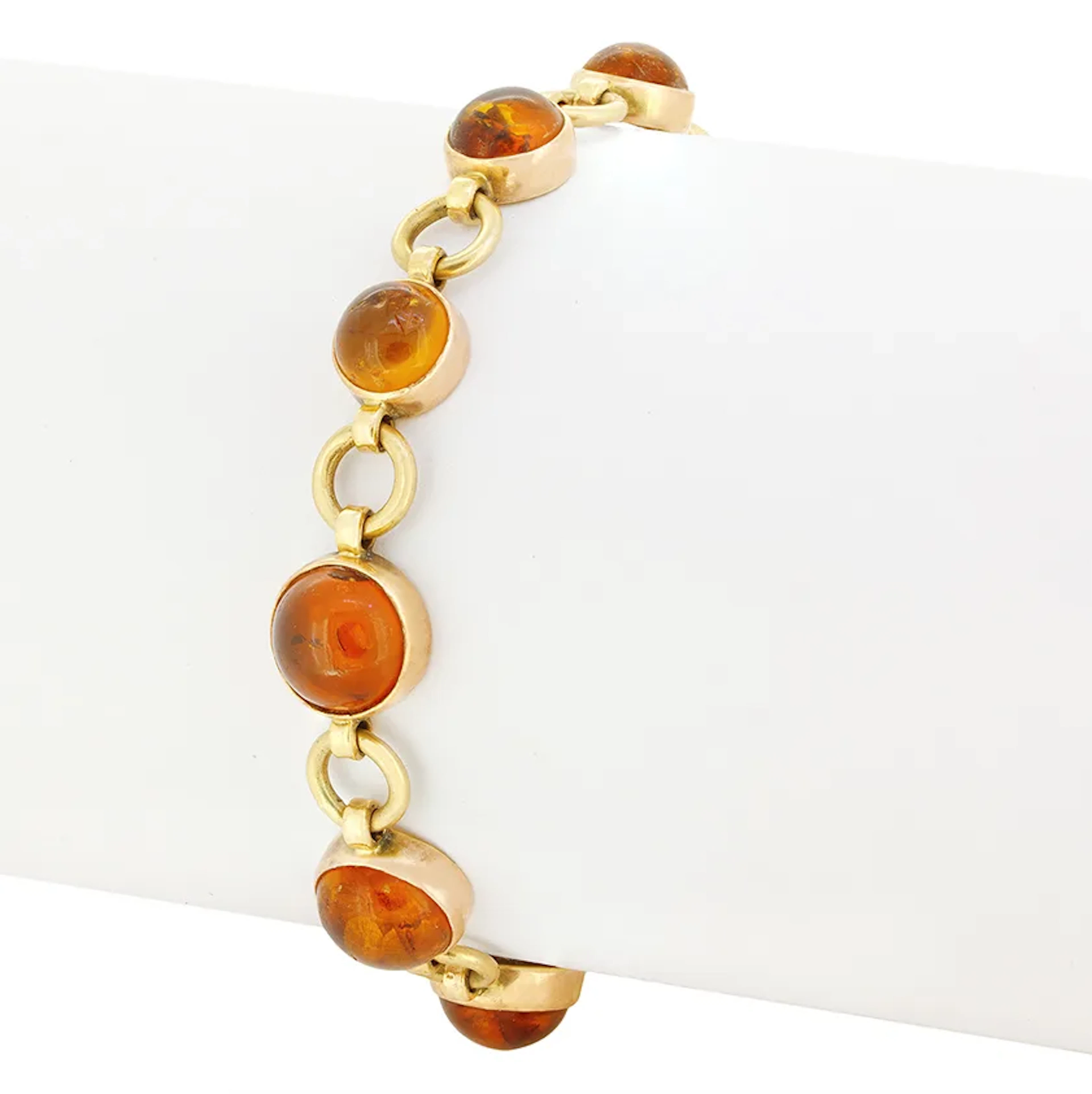 Vintage Amber Bracelet, c.1970s