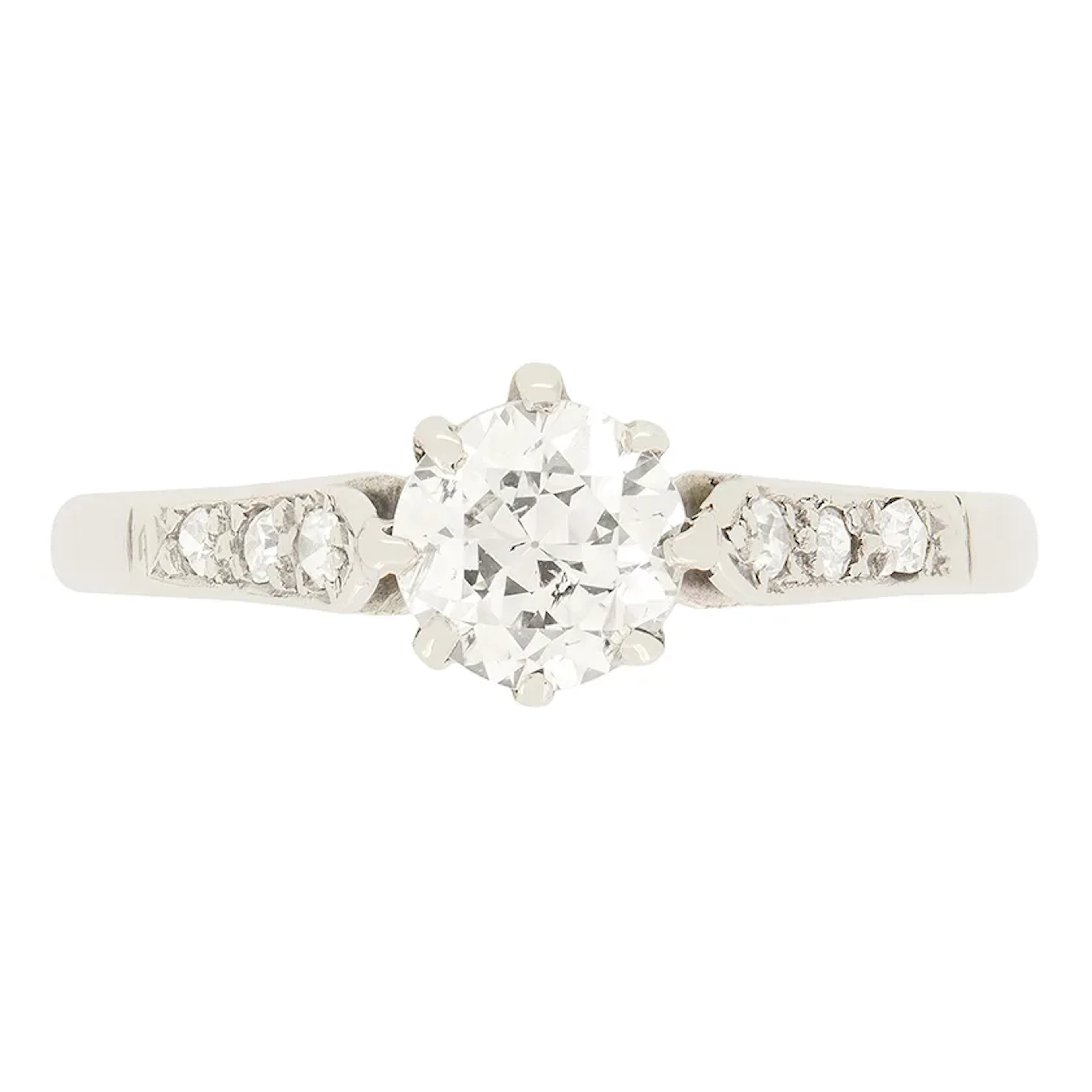 Art Deco 0.50ct Diamond Solitaire Ring, c.1920s