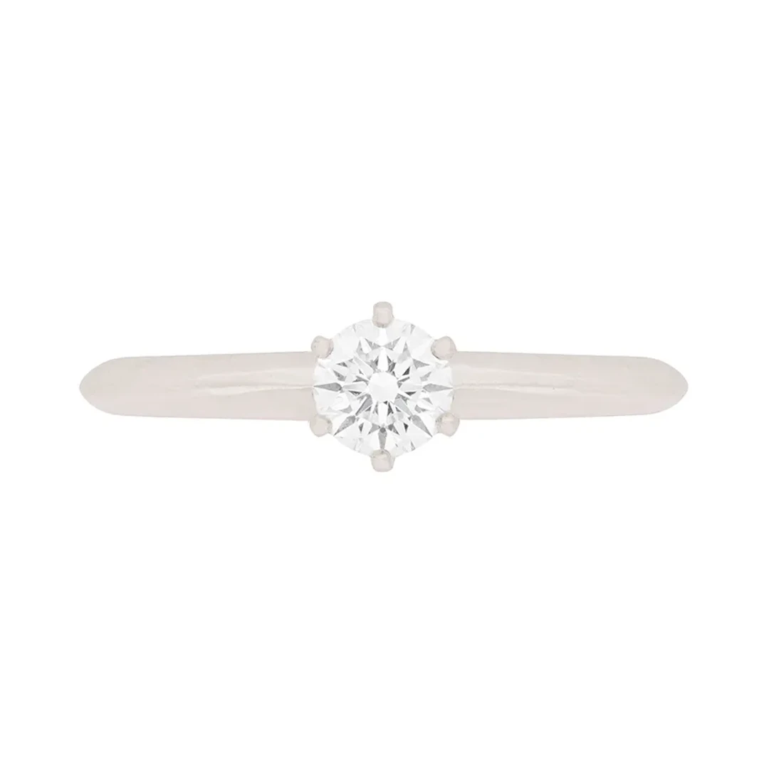 Tiffany & Co. 0.26ct Round Brilliant Cut Diamond Engagement Ring