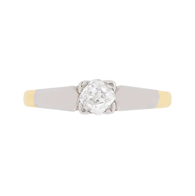 Edwardian Diamond Solitaire Engagement Ring, c.1910
