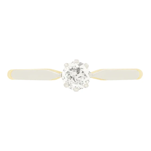 Edwardian 0.30ct Diamond Solitaire Ring, c.1910s