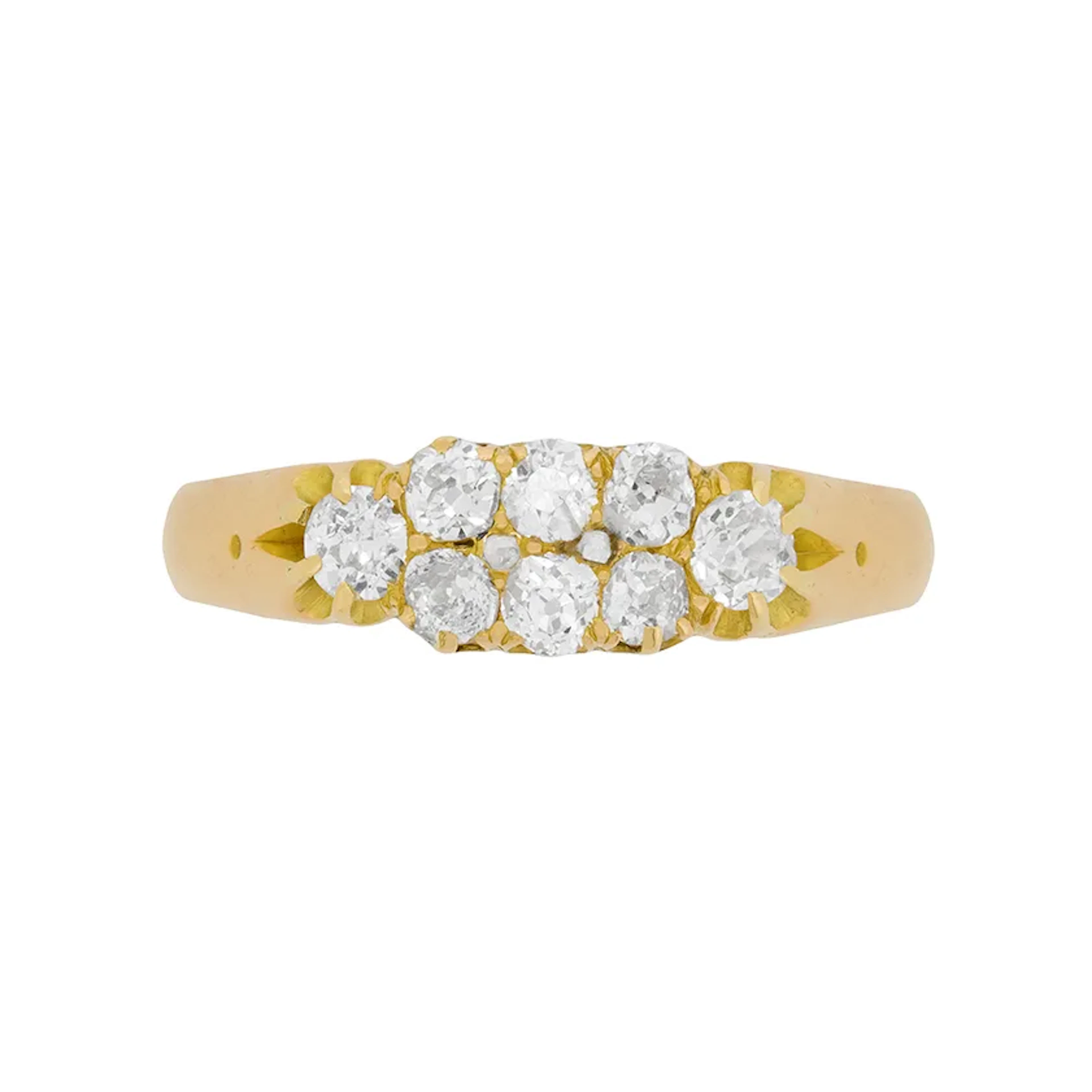 Victorian 1.00ct Diamond Cluster Ring, c.1880s