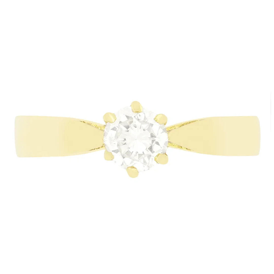 Vintage 0.40ct Diamond Solitaire Ring, c.1980s