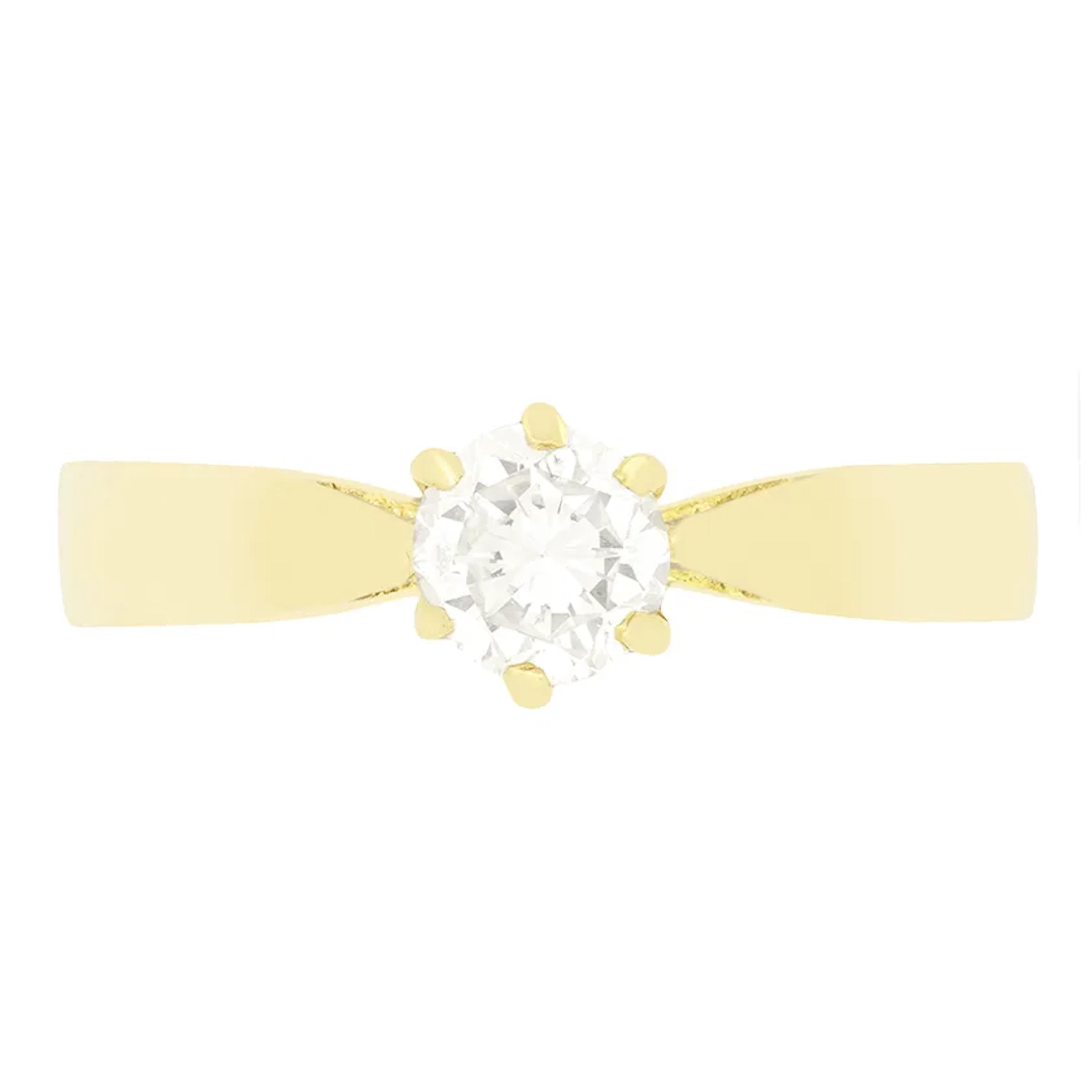 Vintage 0.40ct Diamond Solitaire Ring, c.1980s