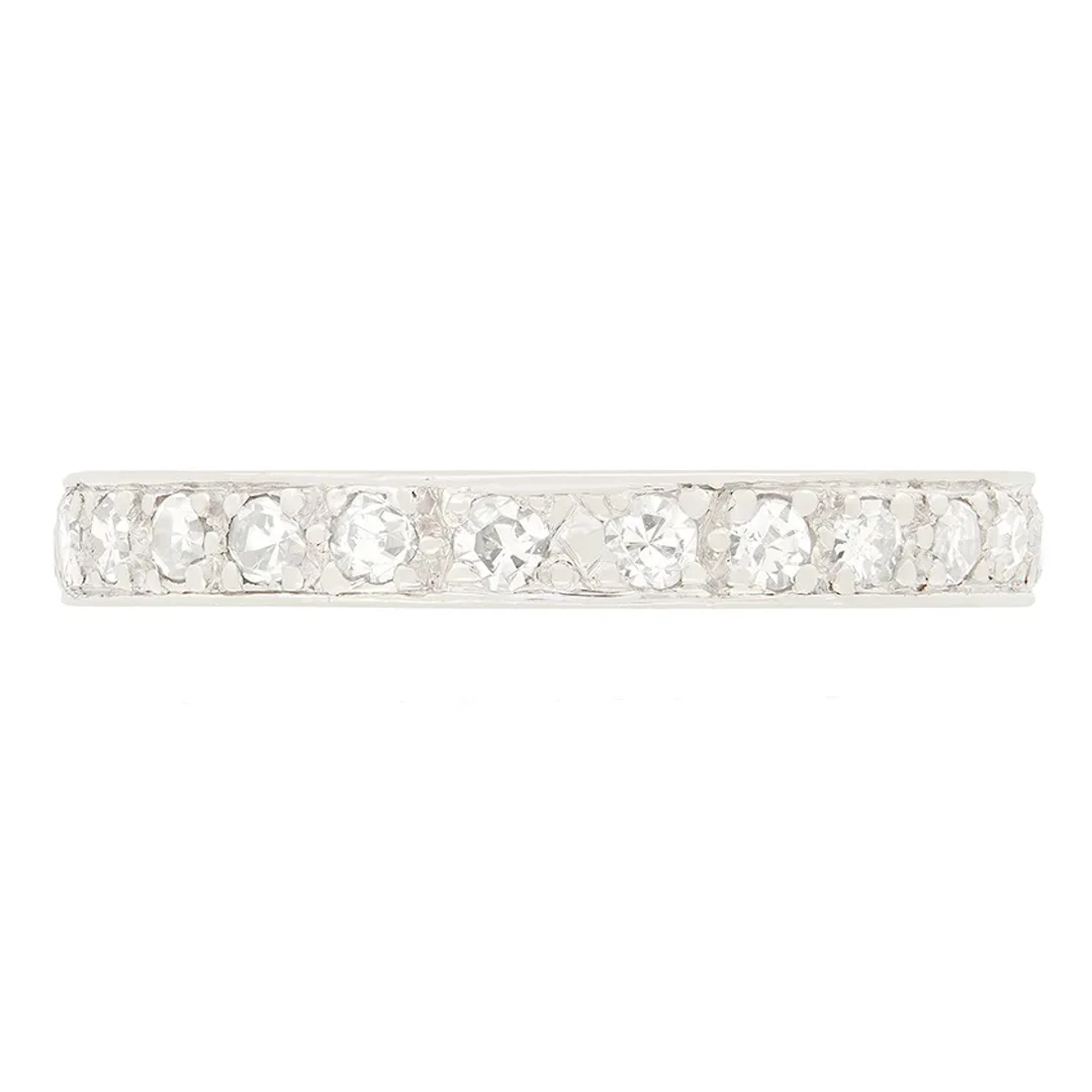 Art Deco 0.75ct Diamond Full Eternity Ring, c.1920s