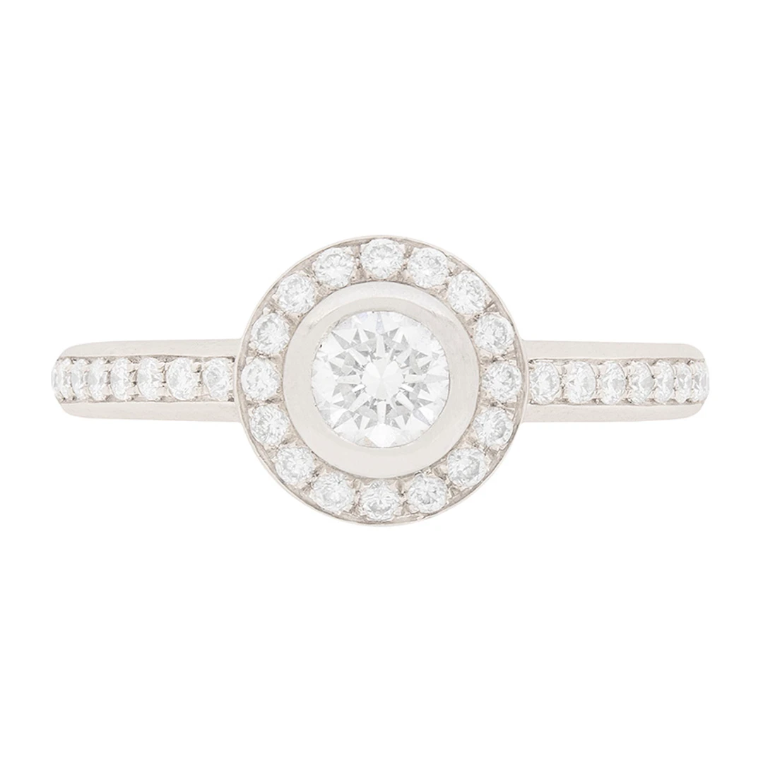 Theo Fennell Round Brilliant Cut Diamond Engagement Ring