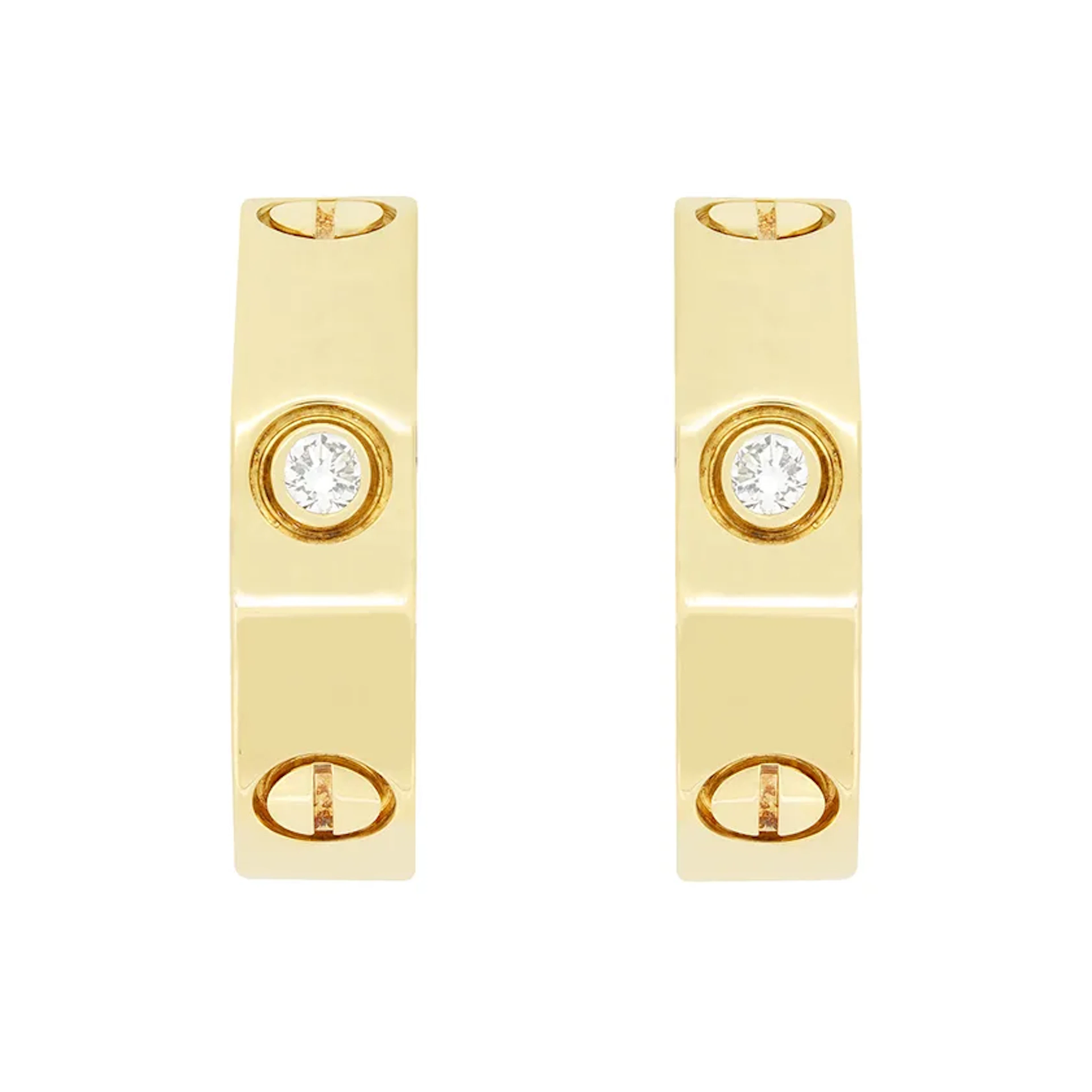 Cartier 0.15ct Diamond LOVE earrings