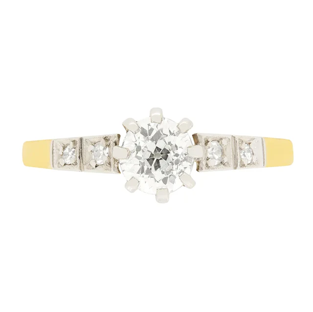 Edwardian 0.54ct Diamond Solitaire Ring, c.1910s