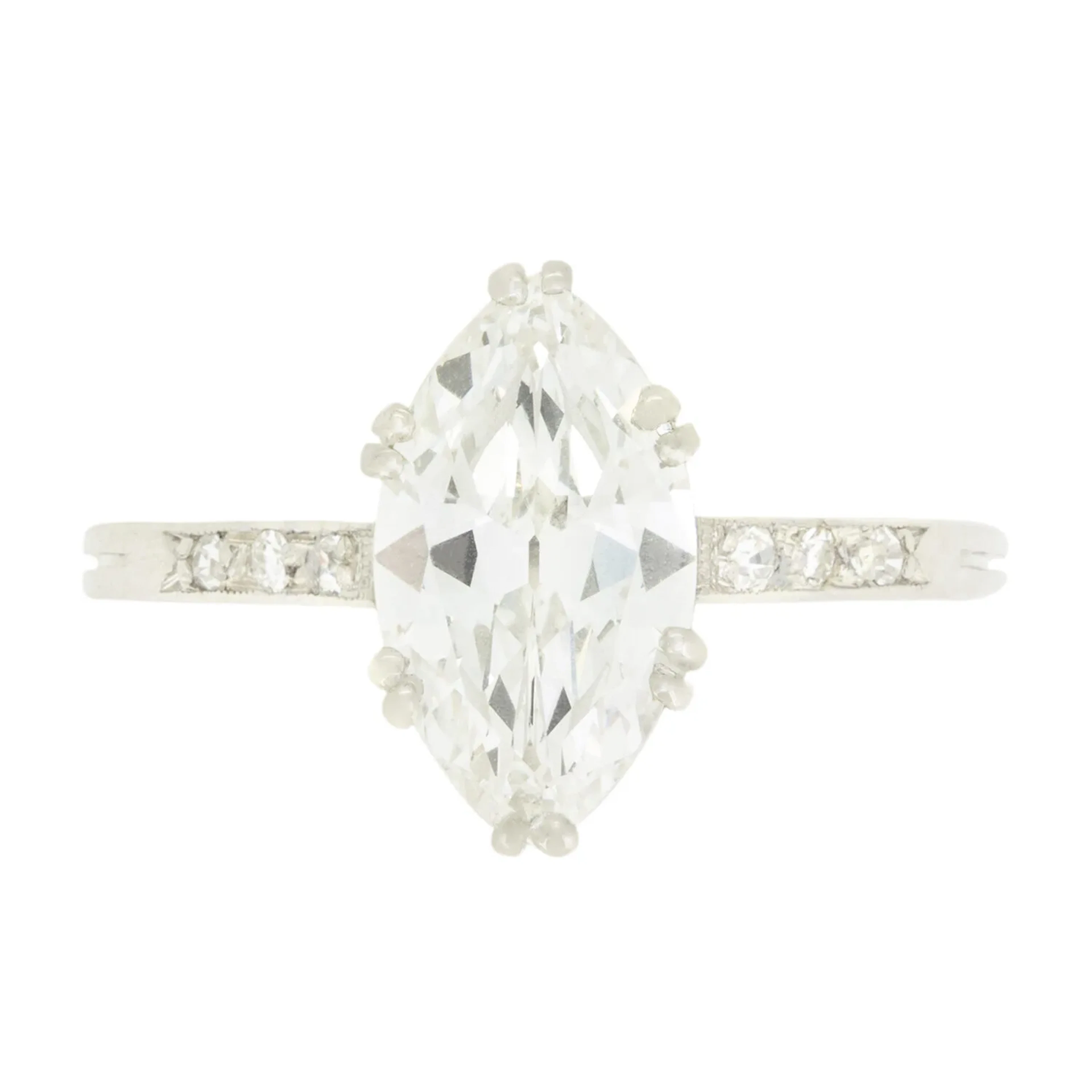Art Deco 1.64ct Diamond Solitaire Ring, c.1920s