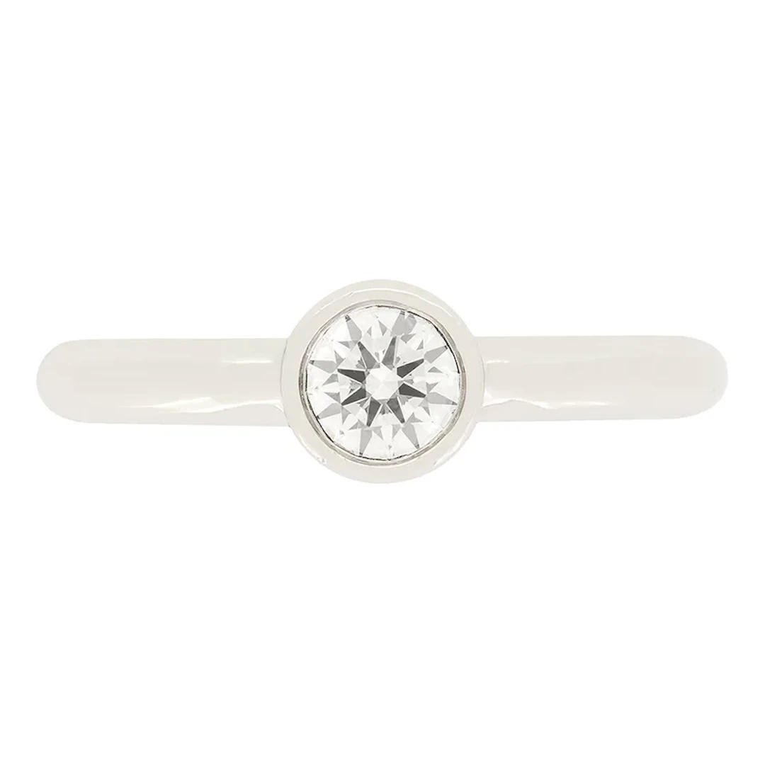 Tiffany & Co. 0.34ct Diamond Solitaire Band Ring