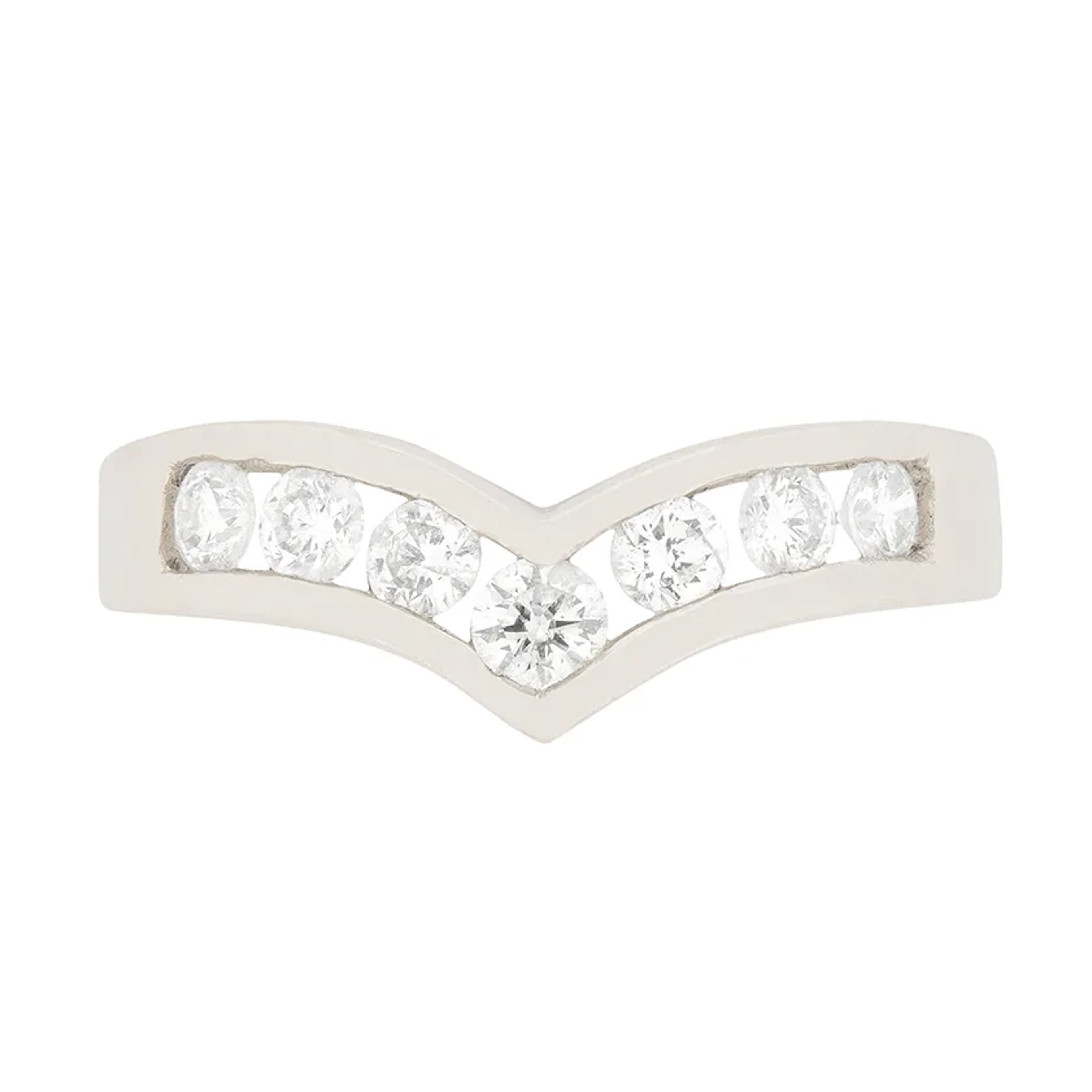 Contemporary 0.35ct Diamond Chevron Ring