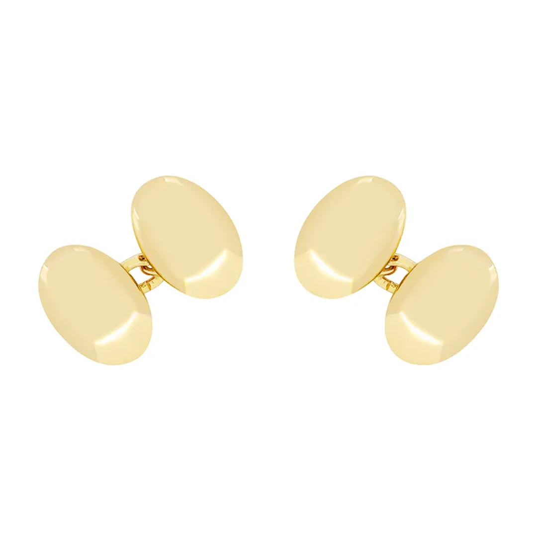 Victorian 15ct Gold Cufflinks, hallmarked 1896